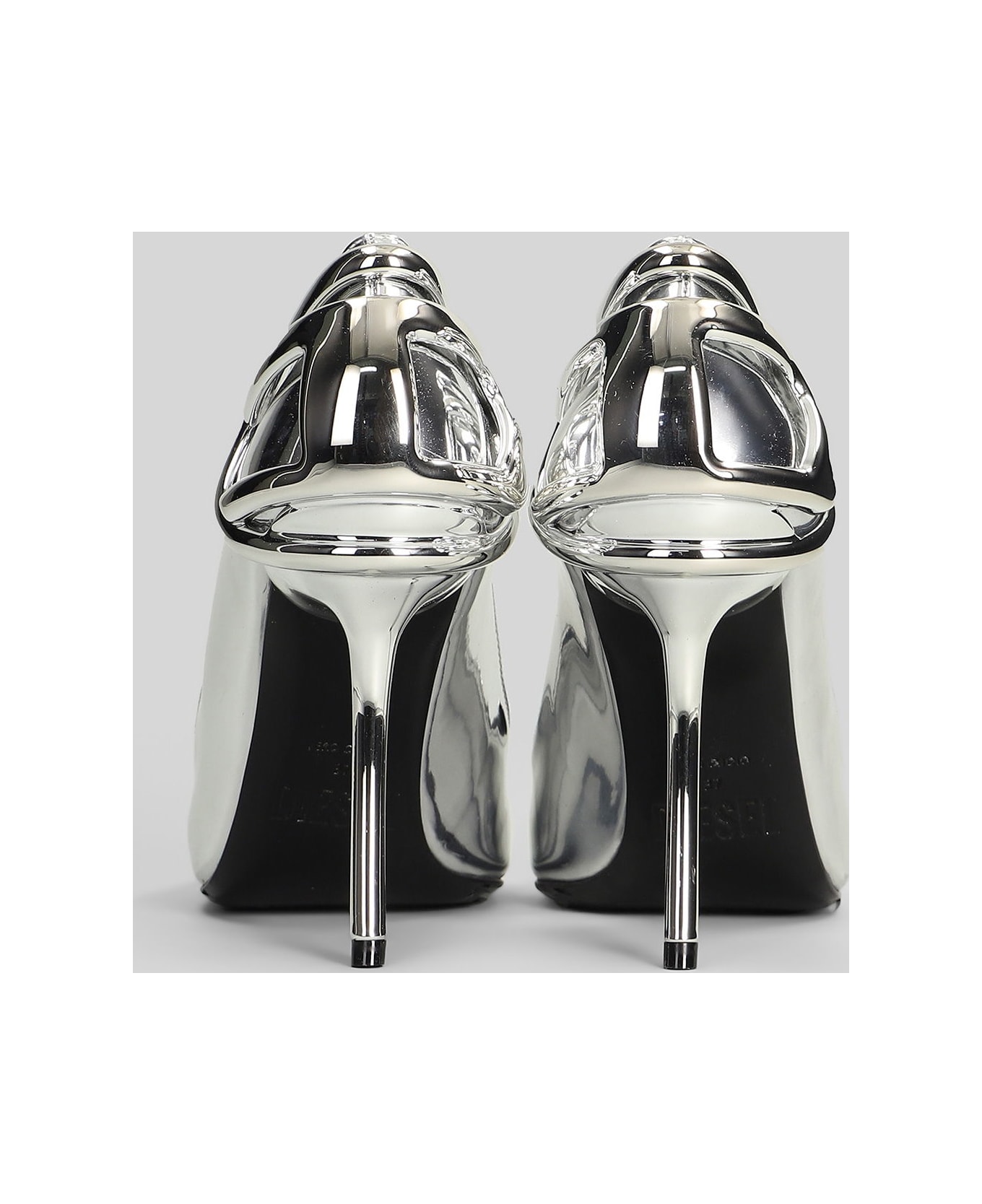 Diesel Ten&half Pumps In Silver Polyester - silver