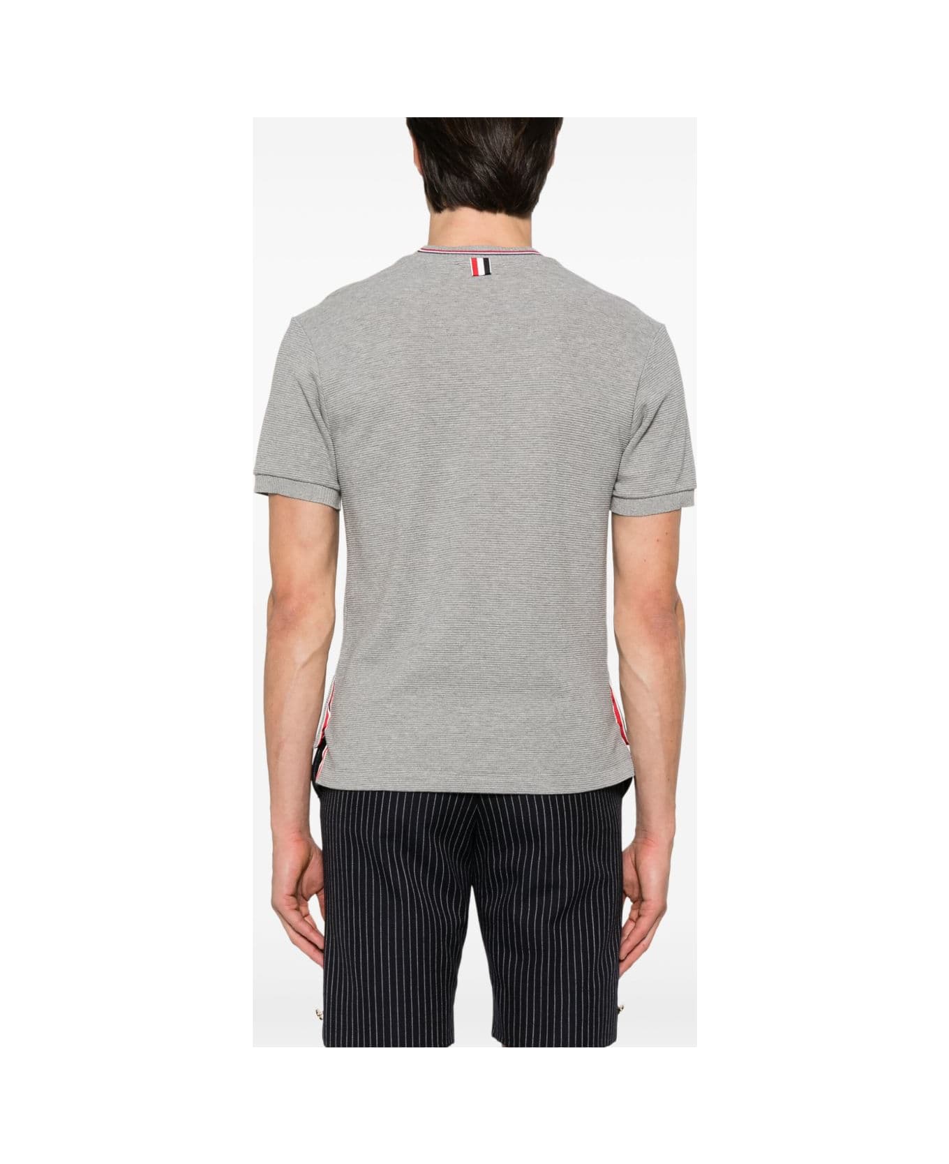 Thom Browne Rwb Cotton T-shirt - Light Grey