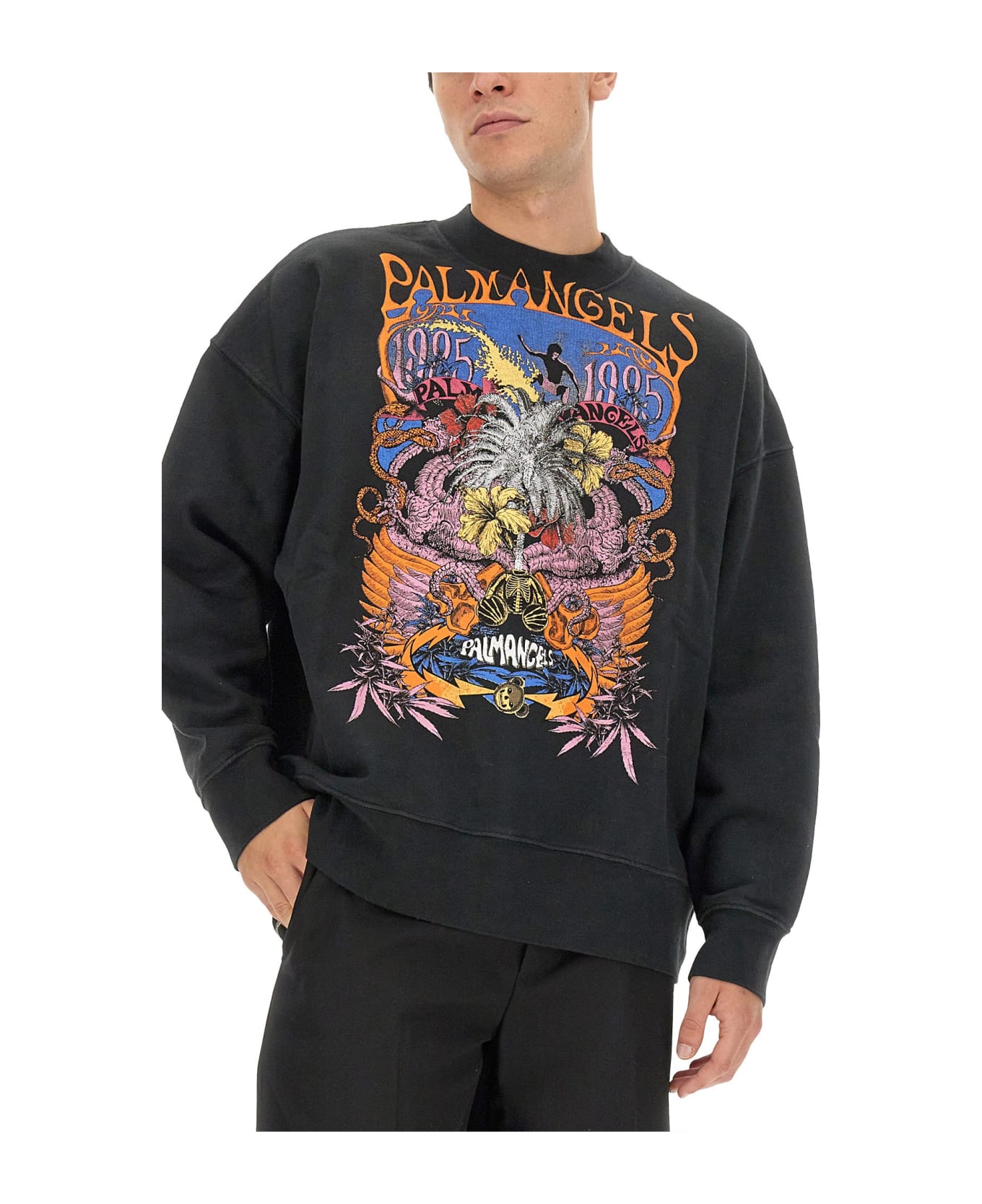 Palm Angels Palm Concert Sweatshirt - BLACK