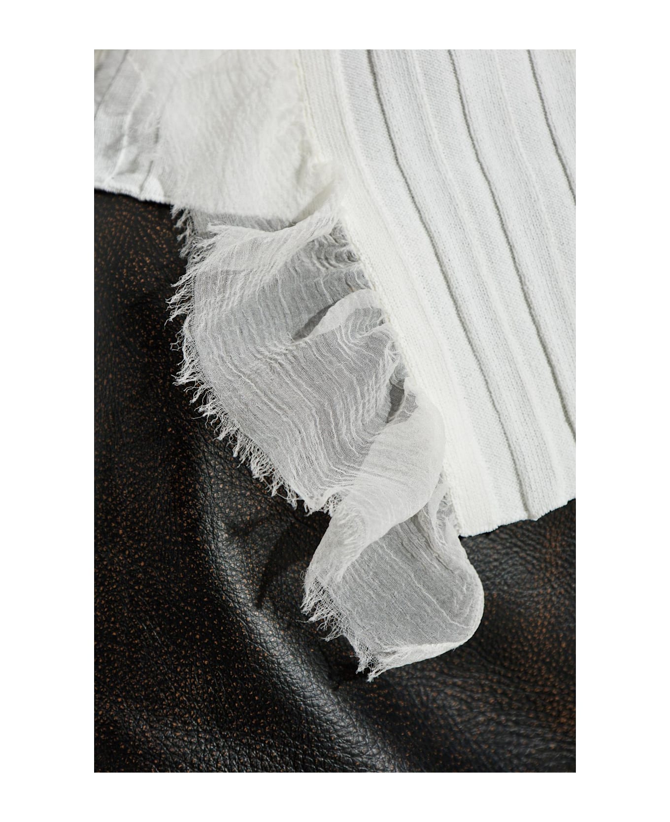 Alexander McQueen Ribbed Top - White