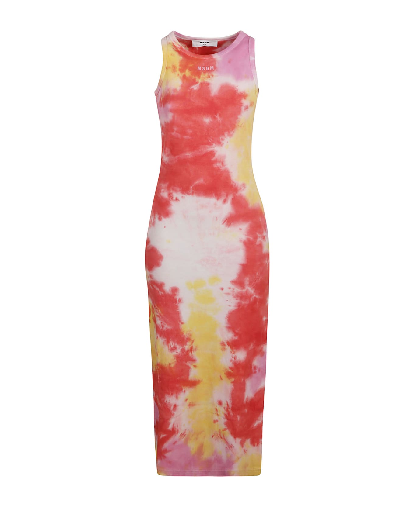 MSGM Sleeveless Colored Long Dress - Multicolor