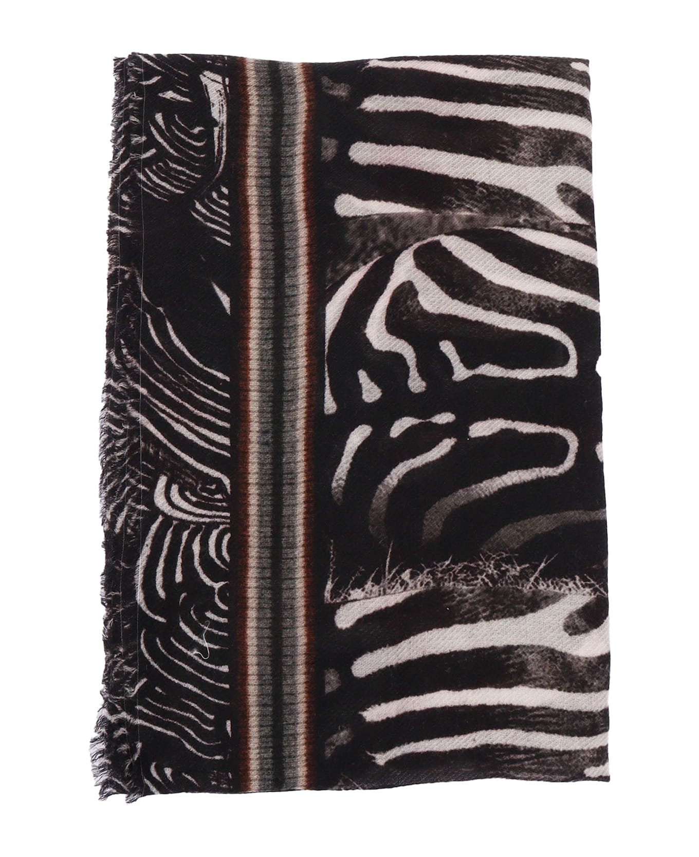 Faliero Sarti Zebra 135x165 Scarf - BLACK