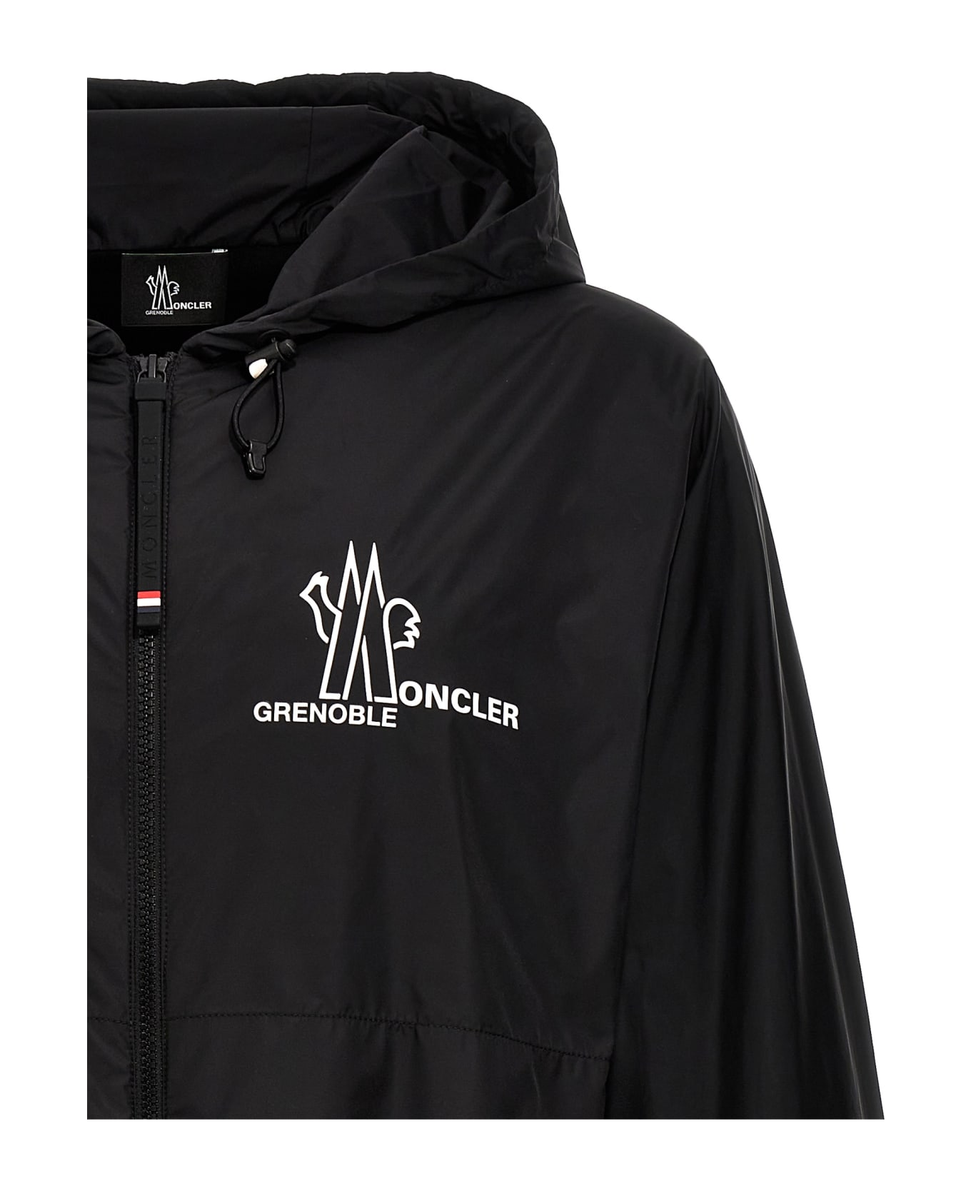 Moncler Grenoble Hoodie And Zip - Black フリース