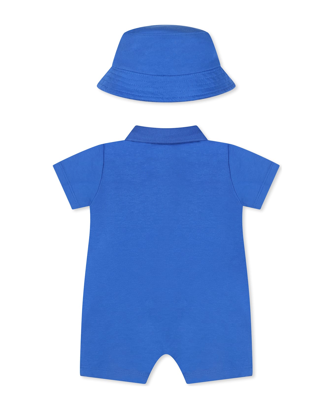 Timberland Light Blue Romper Set For Baby Boy With Tree - Light Blue