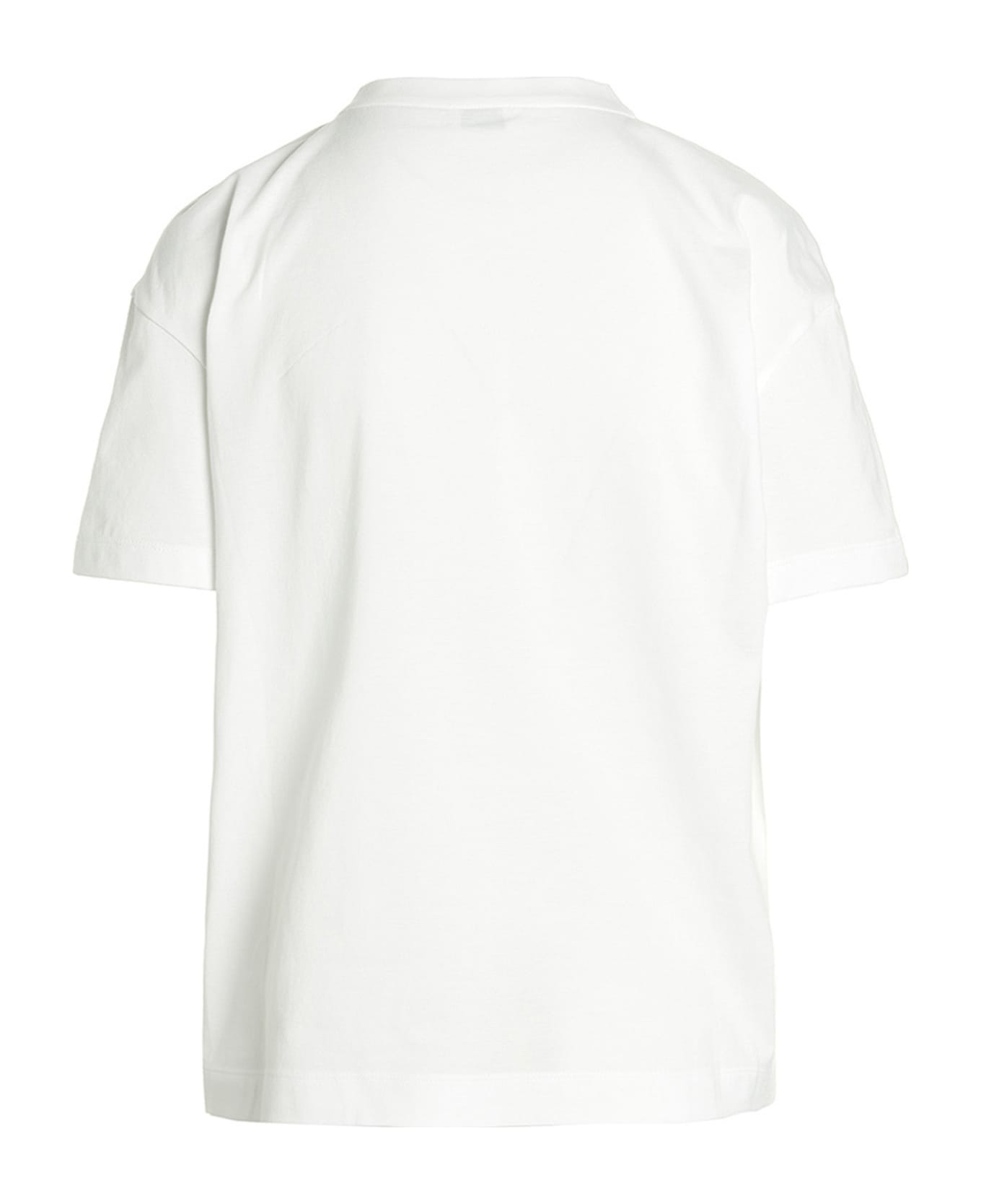 Brunello Cucinelli 'monile' Detail Crew Neck T-shirt - Bianco