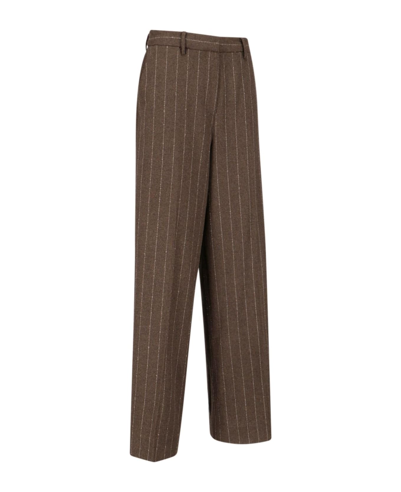 REMAIN Birger Christensen Stitched Tailored Pants - Brown ボトムス
