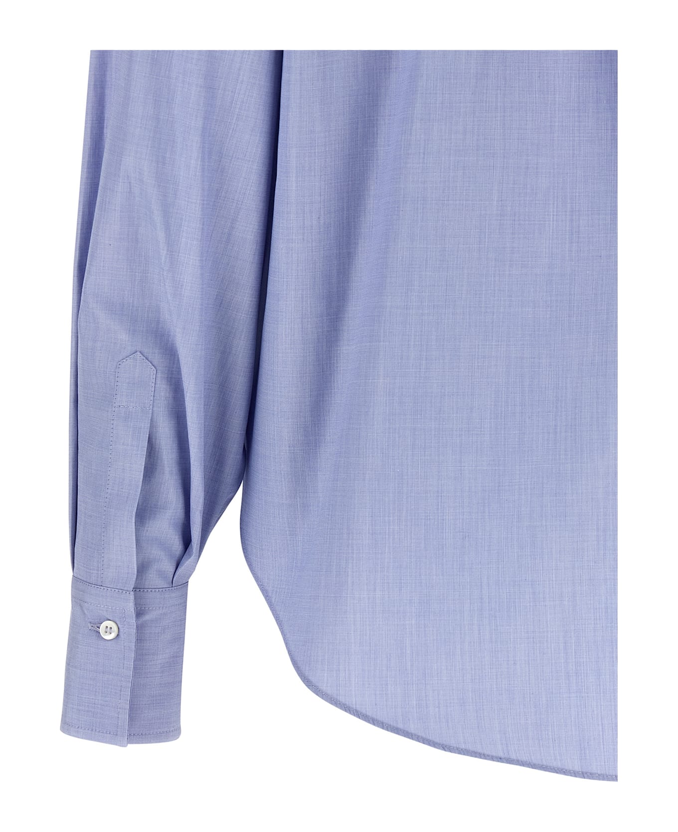 Brunello Cucinelli 'shiny Collar Detail' Shirt