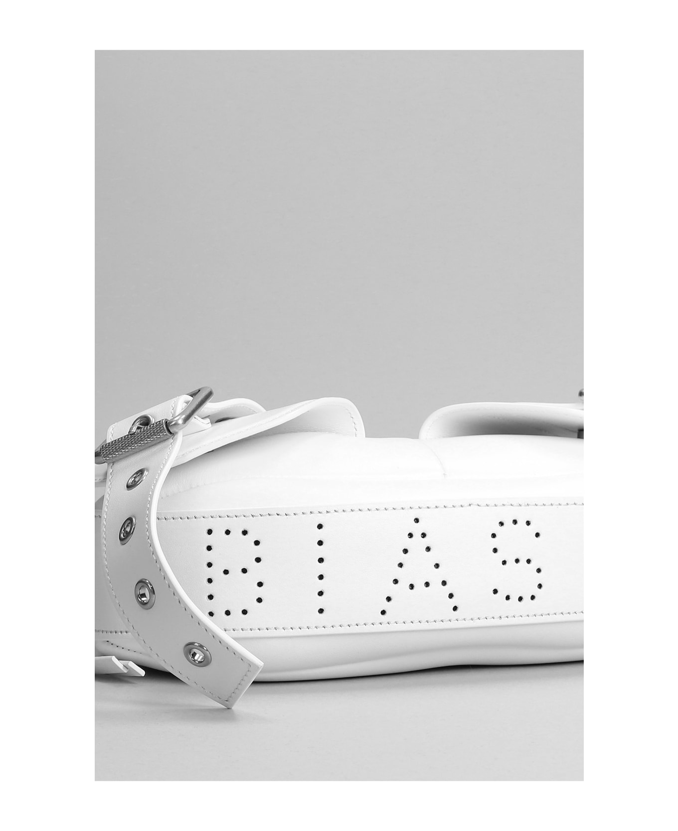 Biasia Shoulder Bag In White Leather - white
