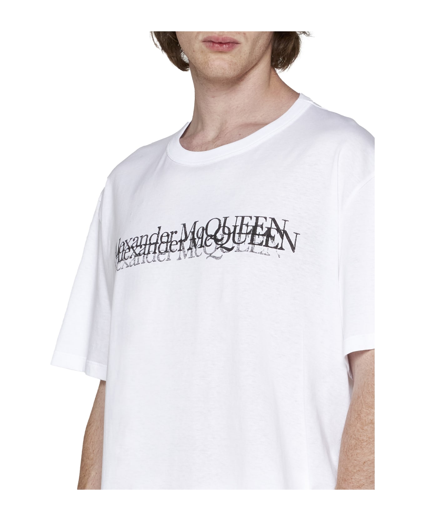 Alexander McQueen Logo T-shirt - White/black