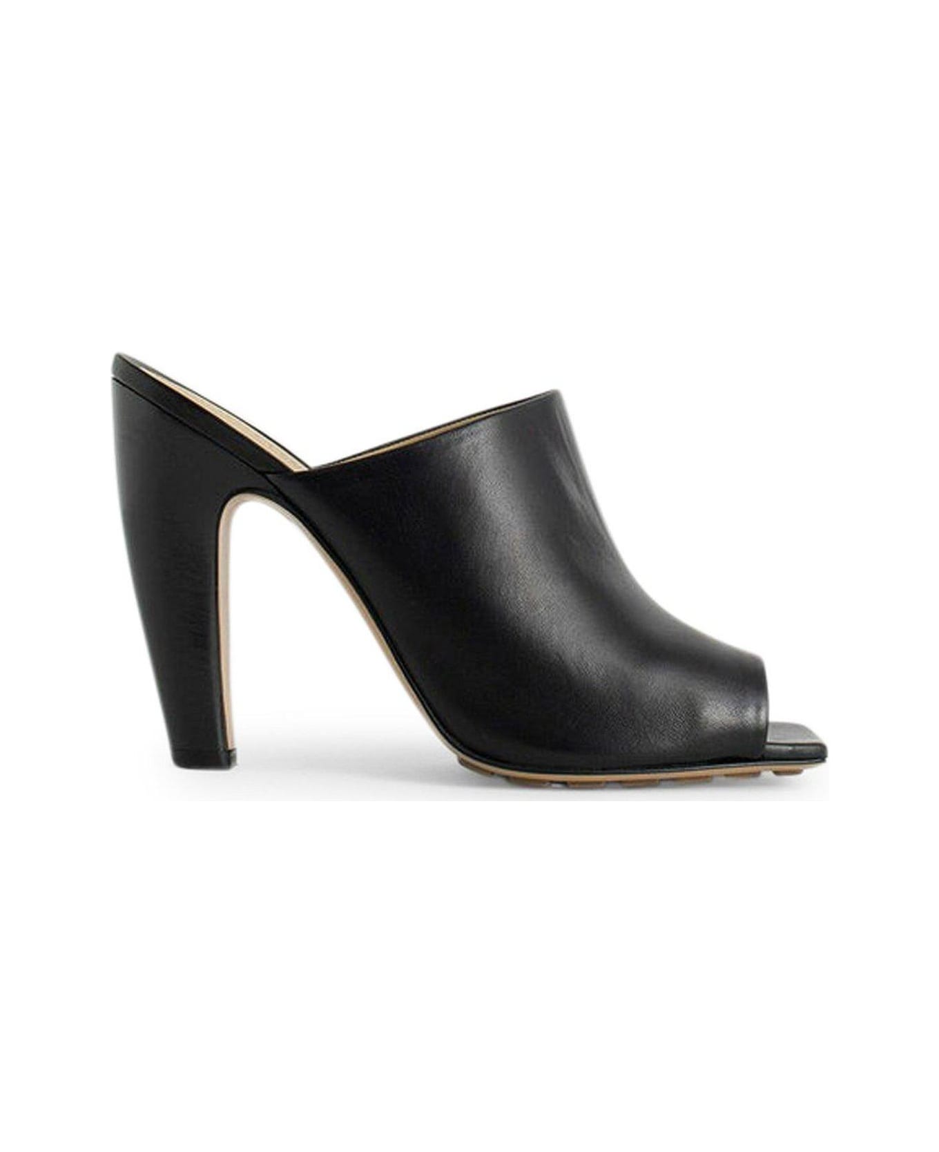 Bottega Veneta Open Toe Sandals - BLACK