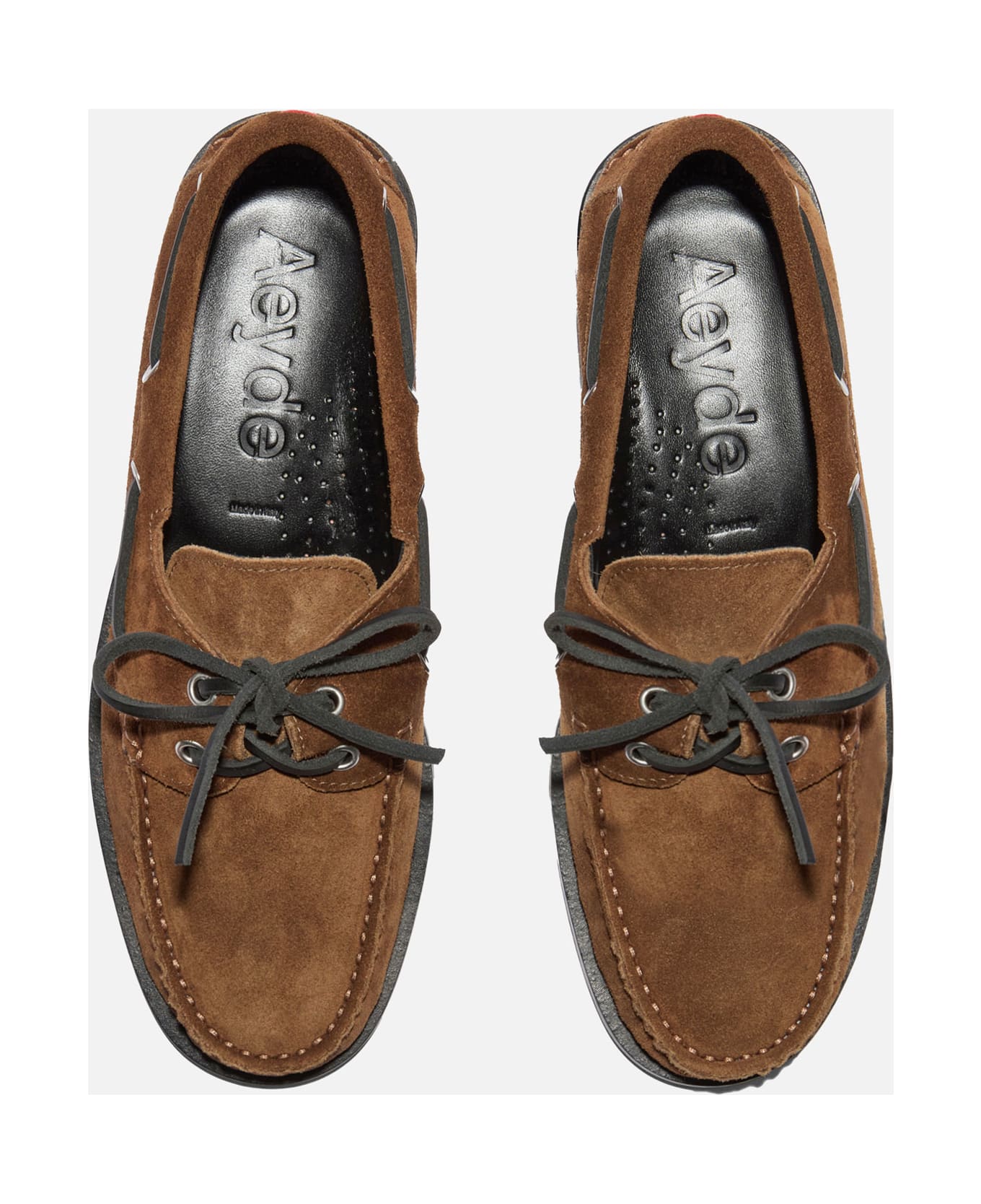 aeyde Harris Cow Suede Leather Tobacco - Brown