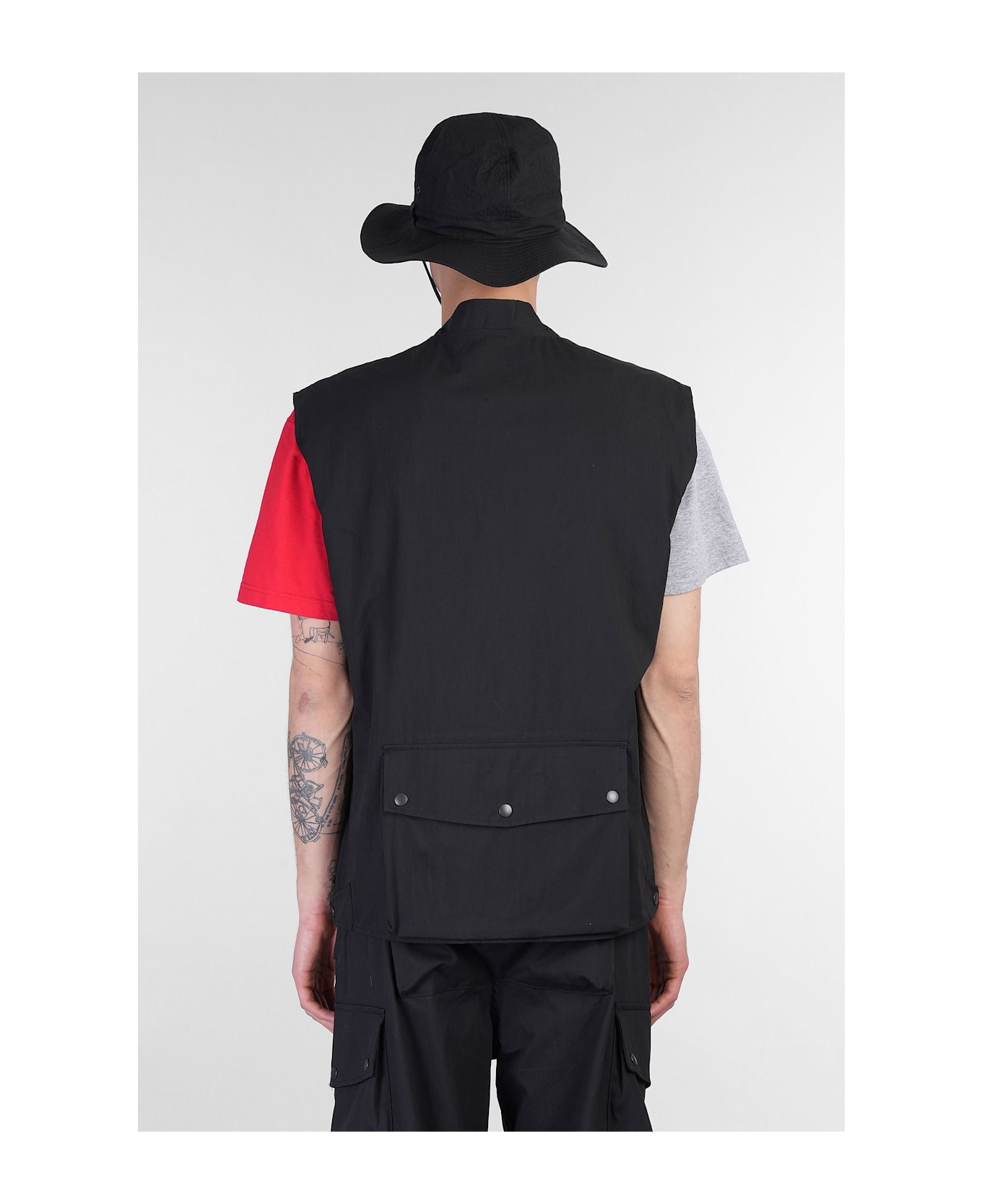 Needles Vest In Black Cotton - black