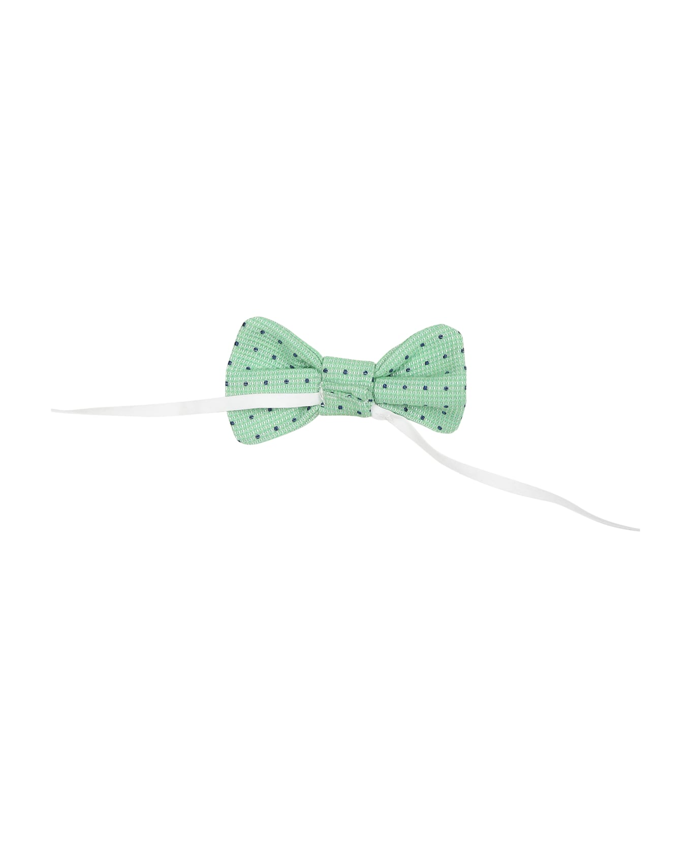 La stupenderia Green Bow Tie For Bbay Boy With Polka Dots - Green