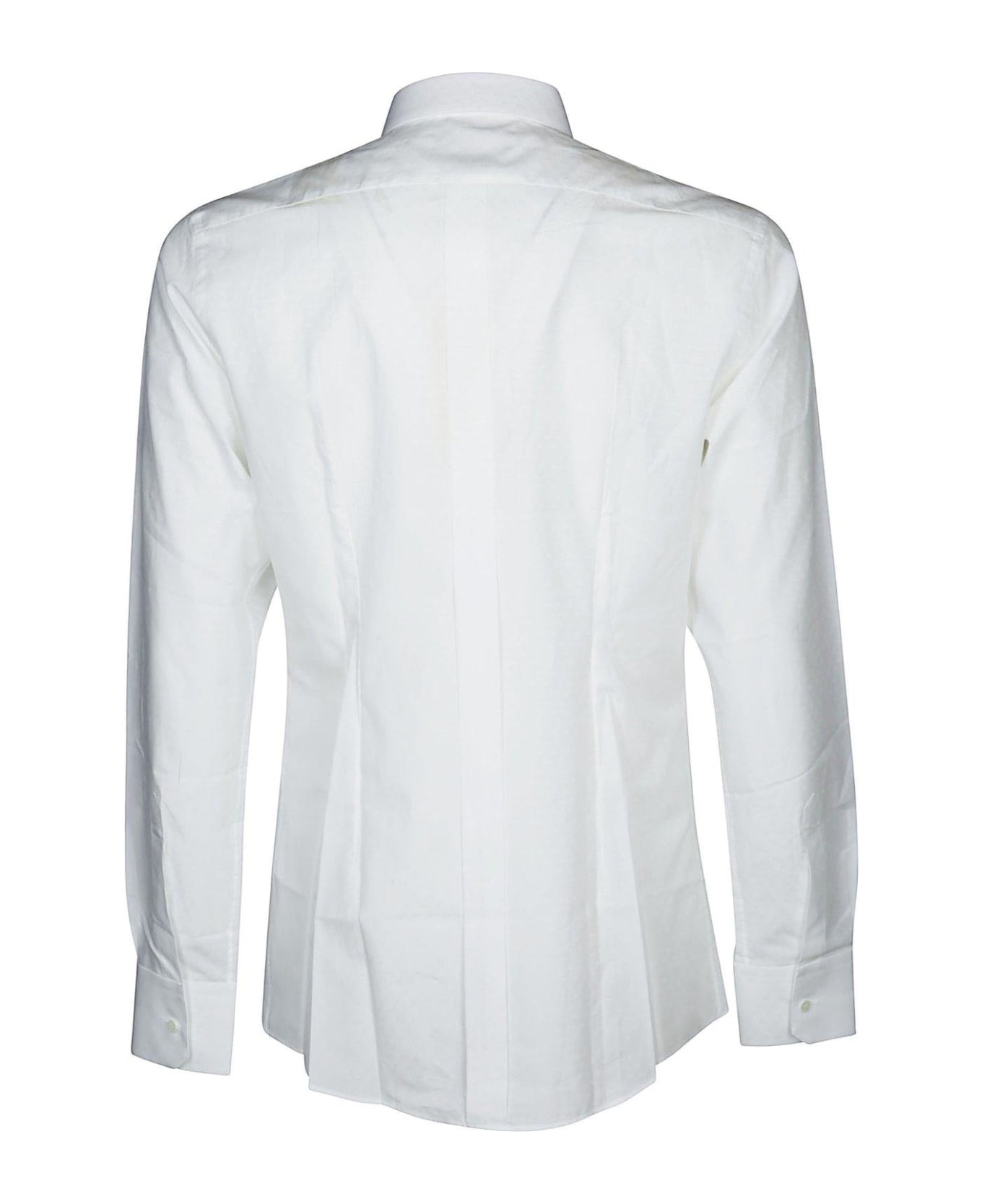 Dolce & Gabbana Jacquard Logo Tailored Shirt - Bianco シャツ