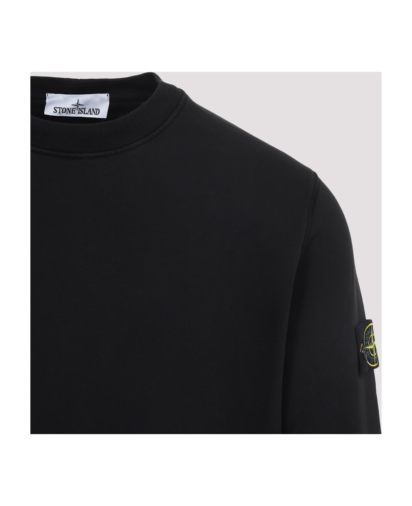 Stone Island Cotton Sweatshirt - Black フリース