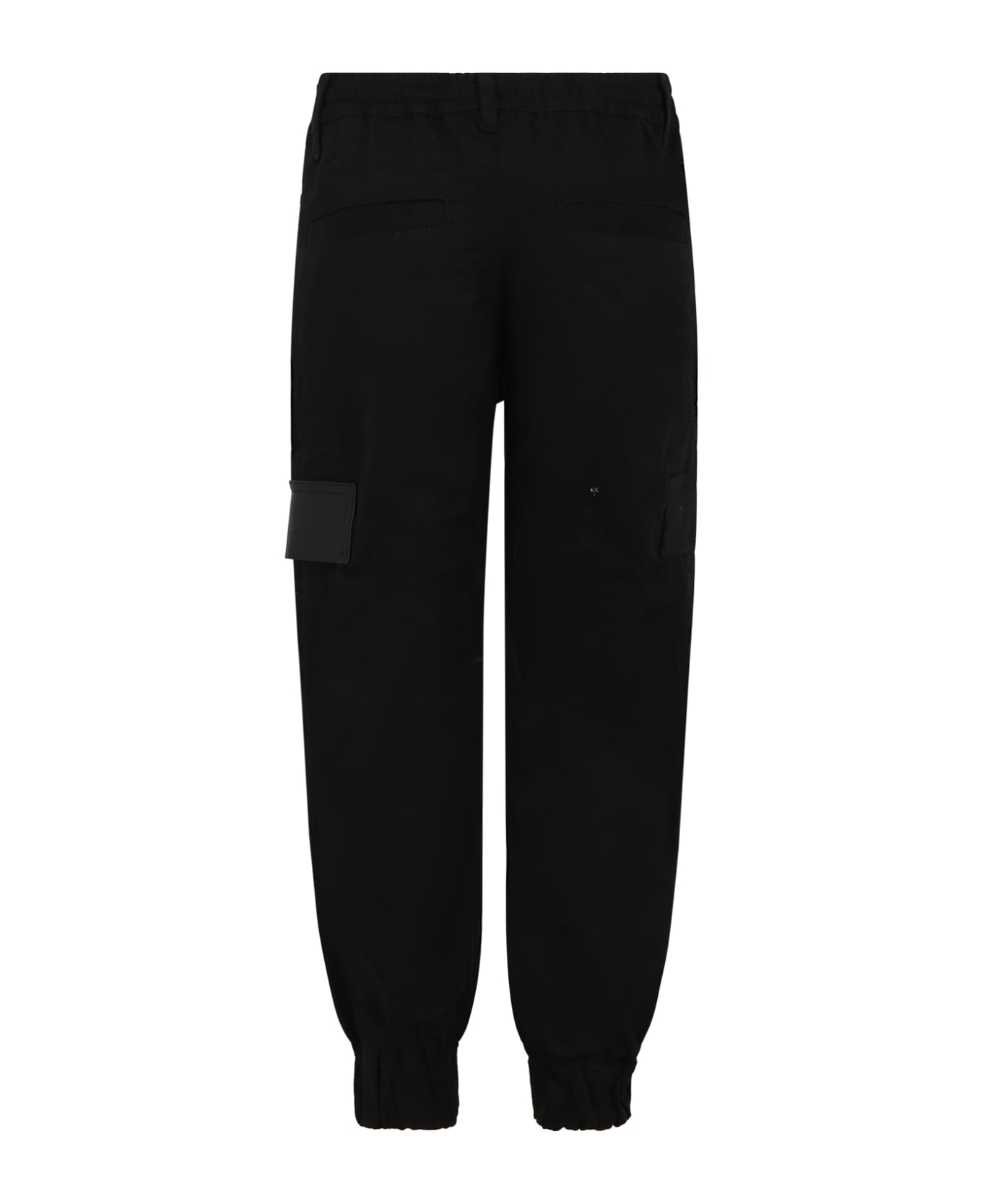 Givenchy Black Trousers For Boy With Logo - Black