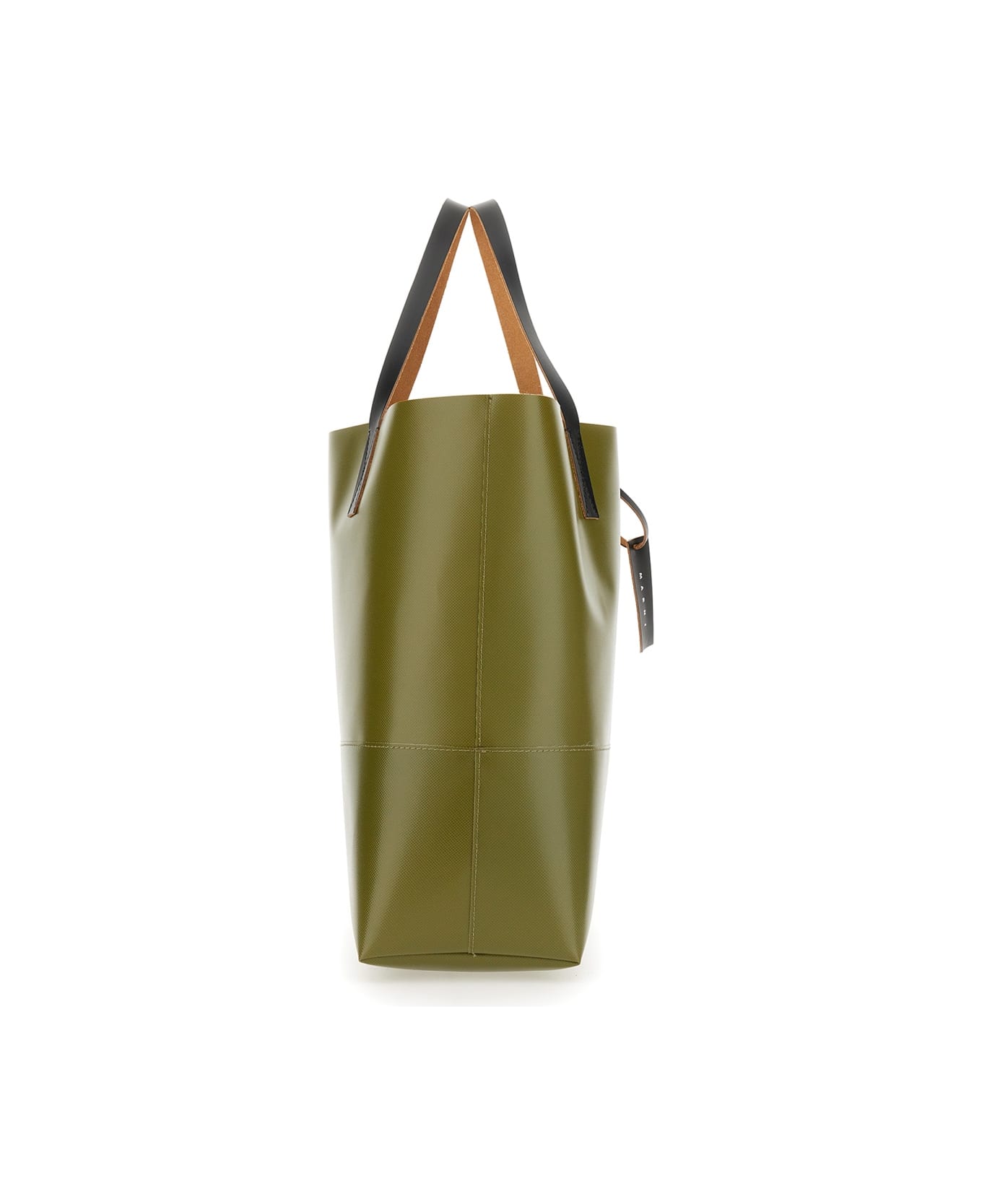Marni Shopping Bag With Logo - GREEN トートバッグ