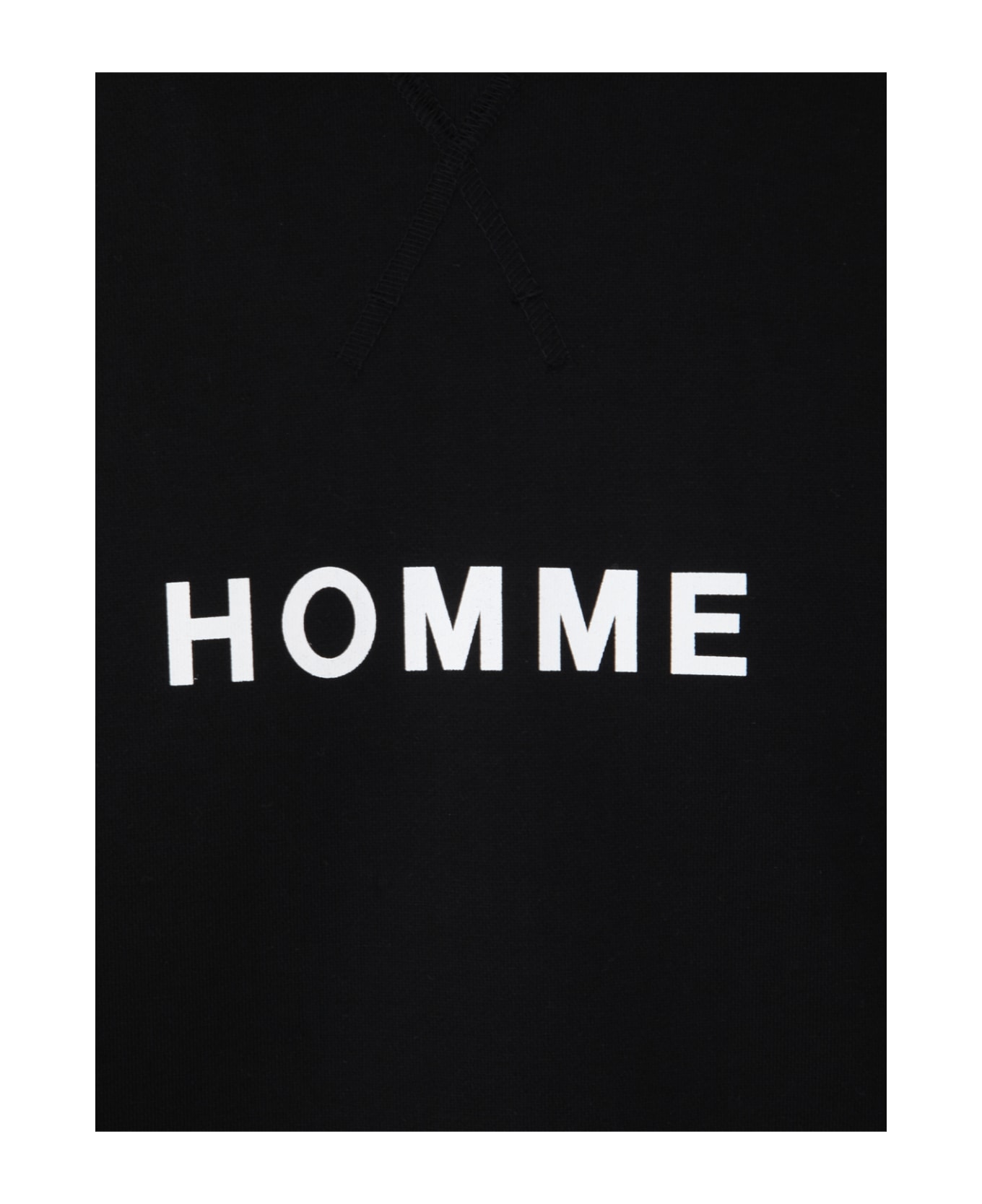 Comme des Garçons Homme Men`s T-shirt - Black フリース