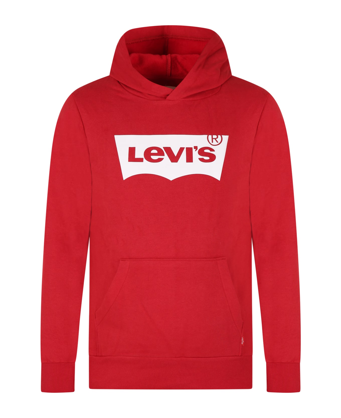 Levi's Red Sweatshirt For Kids With Logo - Red ニットウェア＆スウェットシャツ