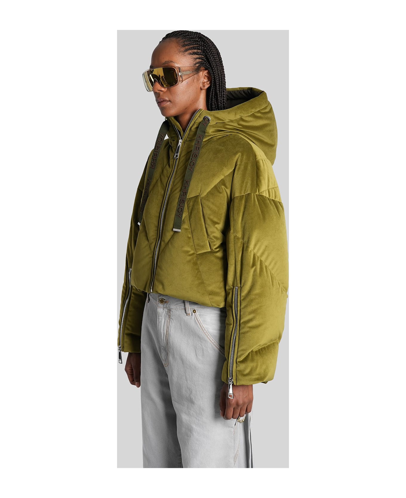 Khrisjoy Puffer In Green Polyamide - green