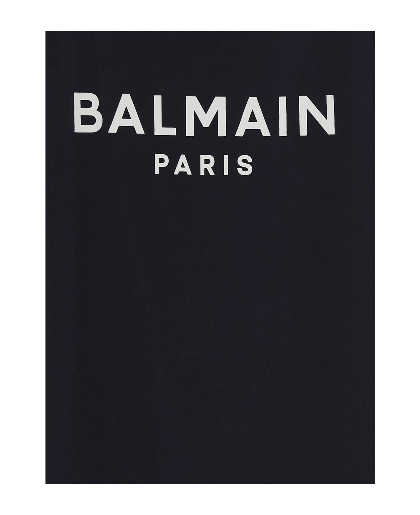 Balmain Logo Print T-shirt - Blue