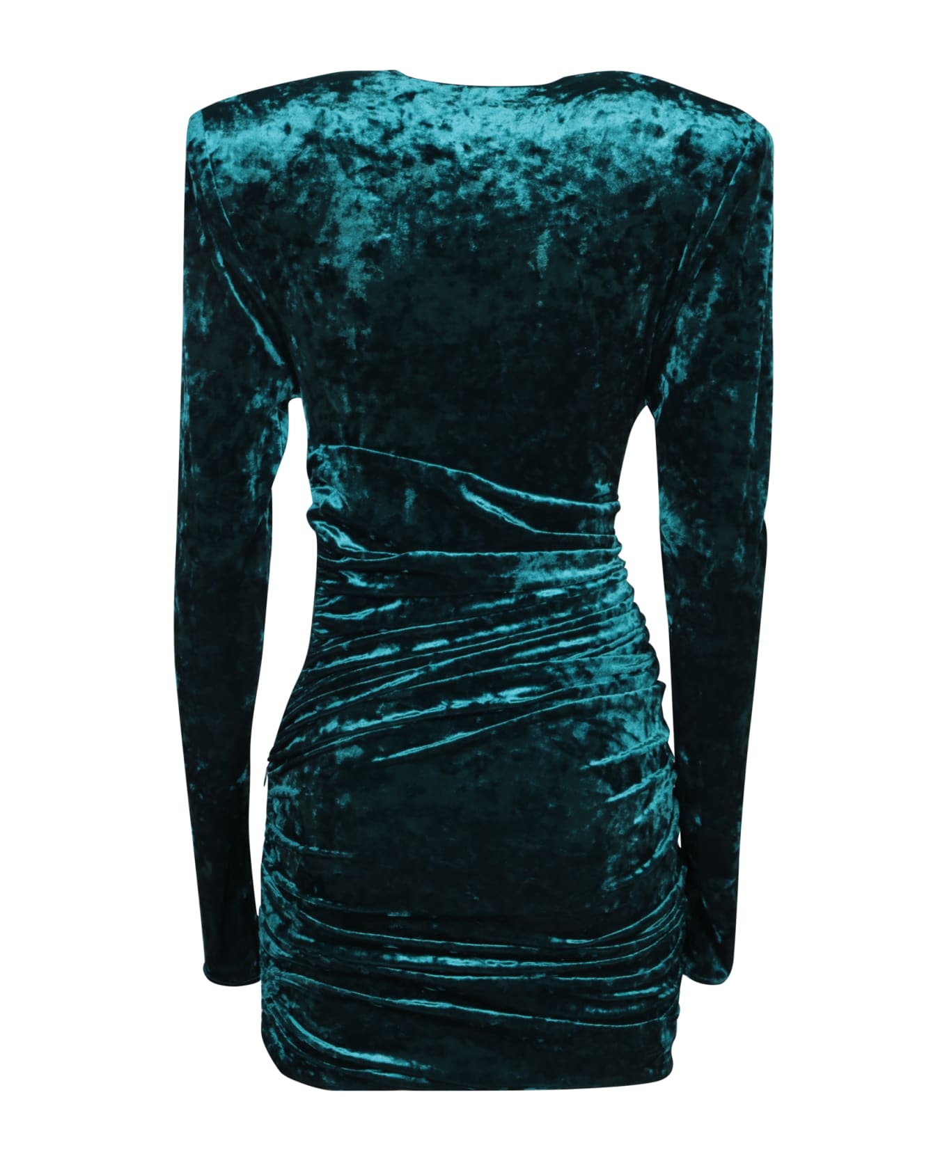 Alexandre Vauthier Velvet Dress Cypress Green - Green