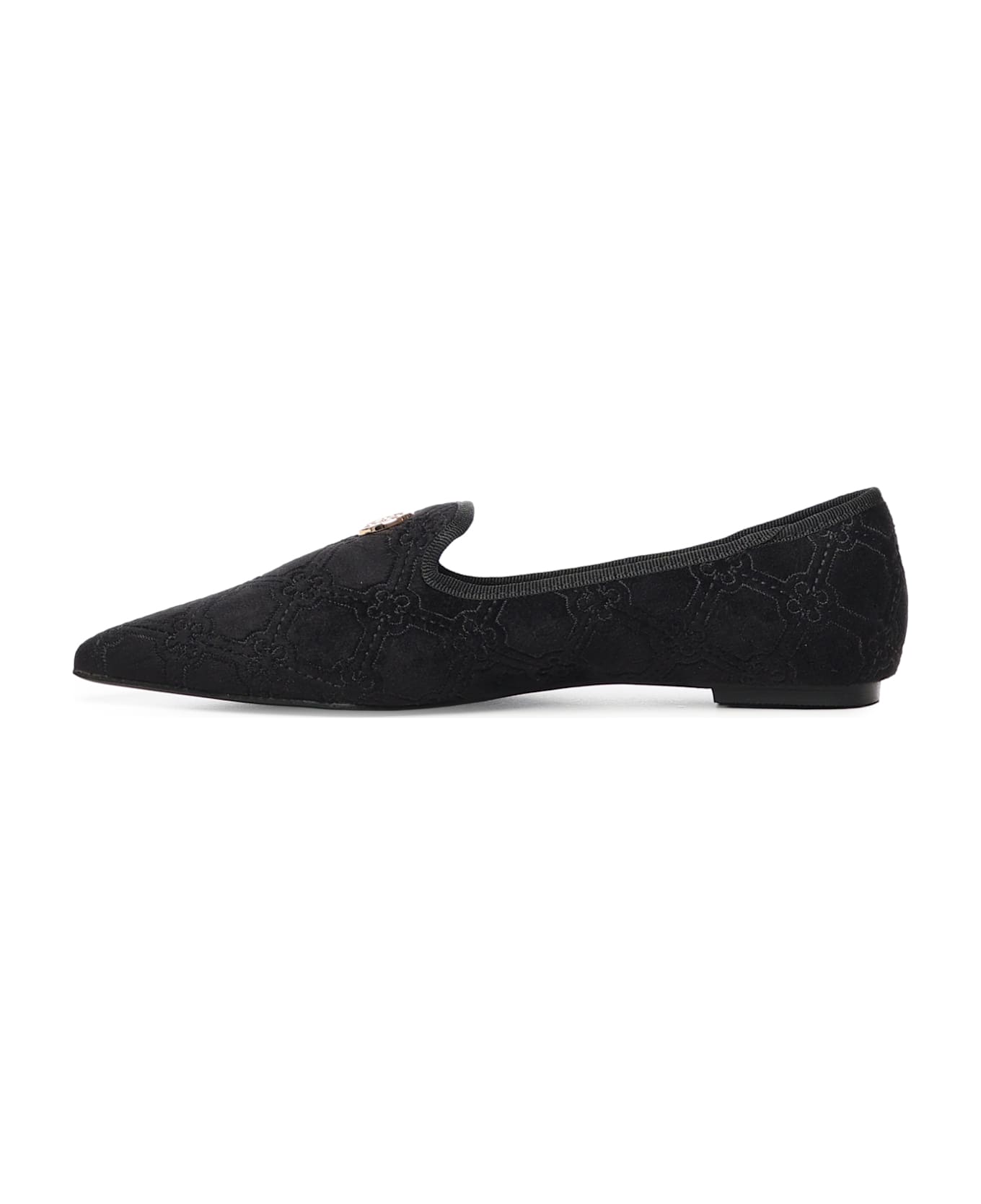 V73 Iris Winter Loafers With Logo - Black