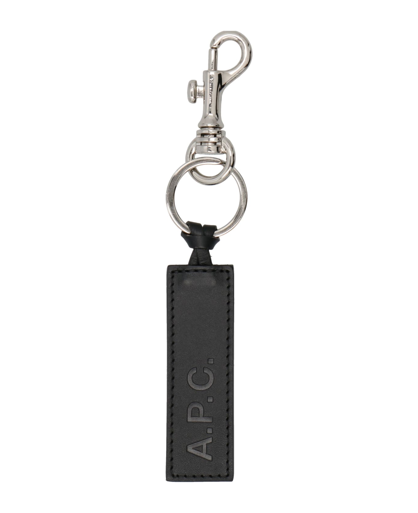A.P.C. Keychain With Logo - NERO