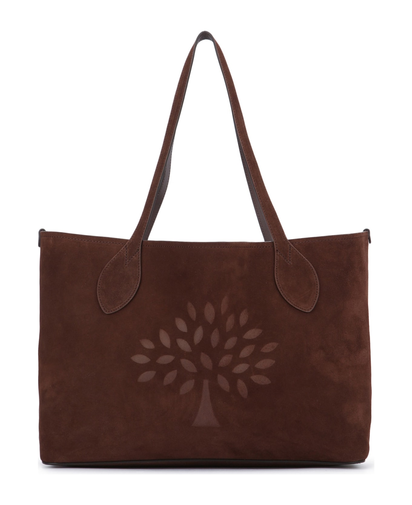 Mulberry Suede Tote - CHOCOLATE