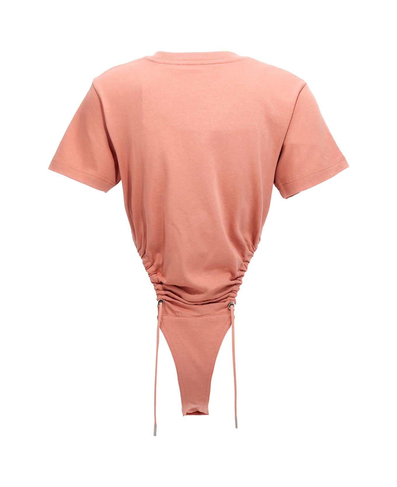Y/Project Body Ruched Ricamo Logo - Pink