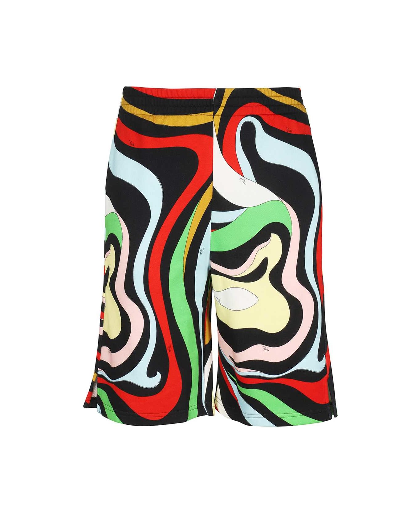 Pucci Cotton Bermuda Shorts - Multicolor