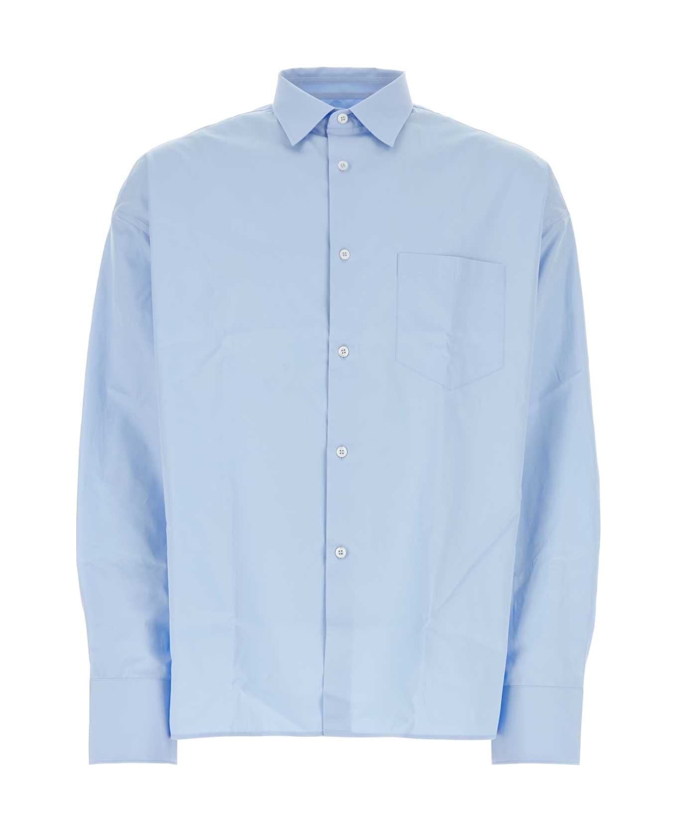 Prada Light Blue Poplin Shirt - CIELO