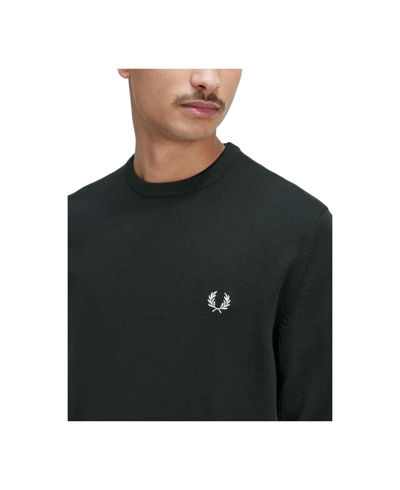 Fred Perry Jersey With Logo - GREEN