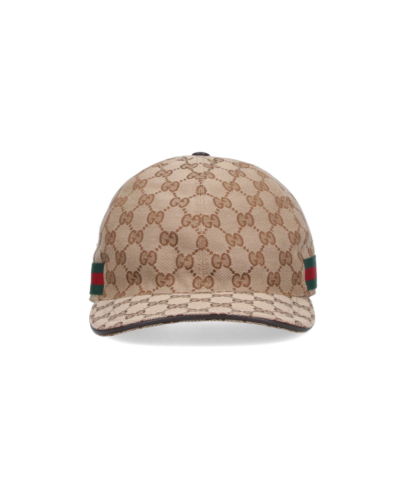 Gucci Logo Baseball Hat - BEIGE