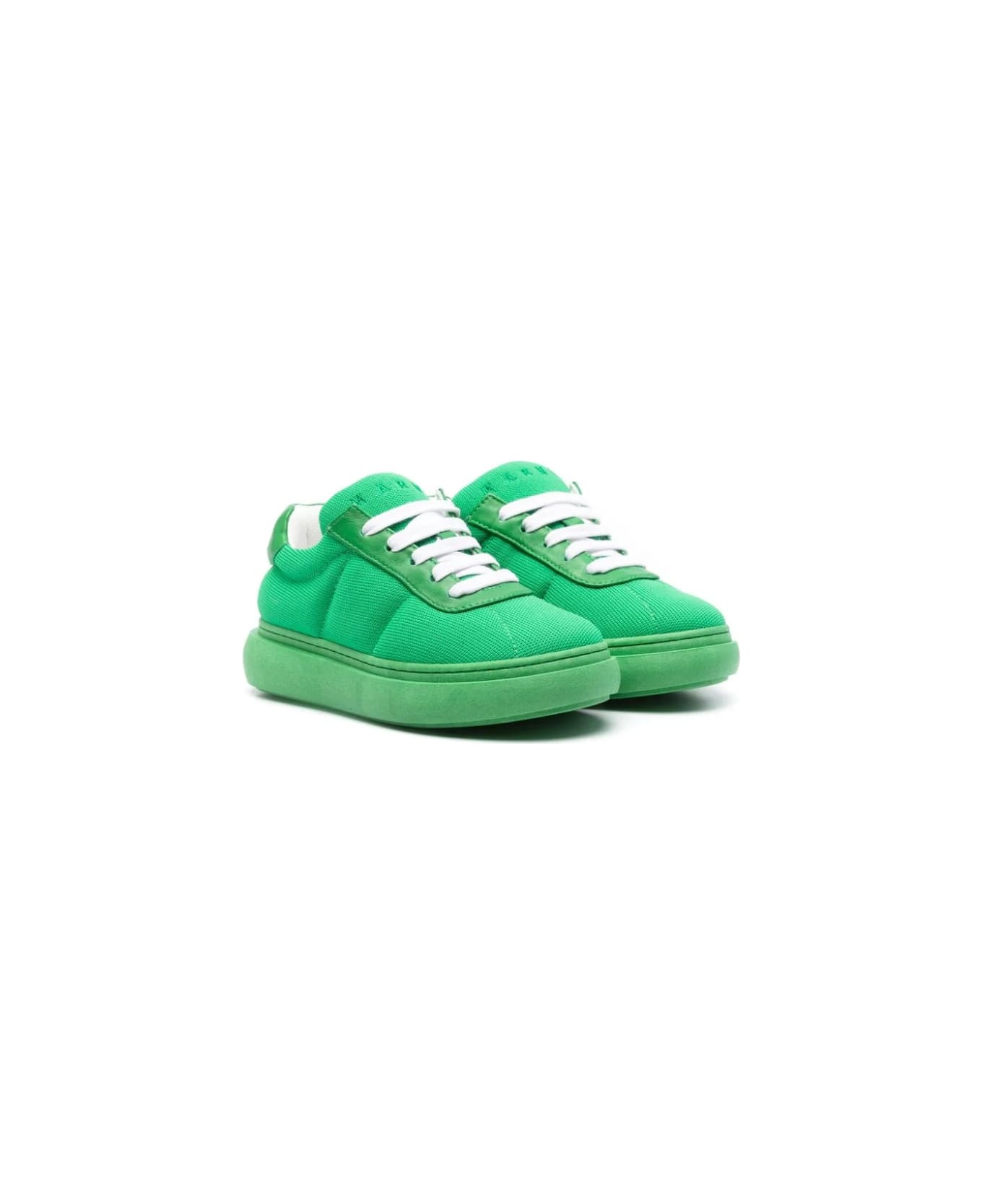 Marni Sneakers Con Ricamo - Green