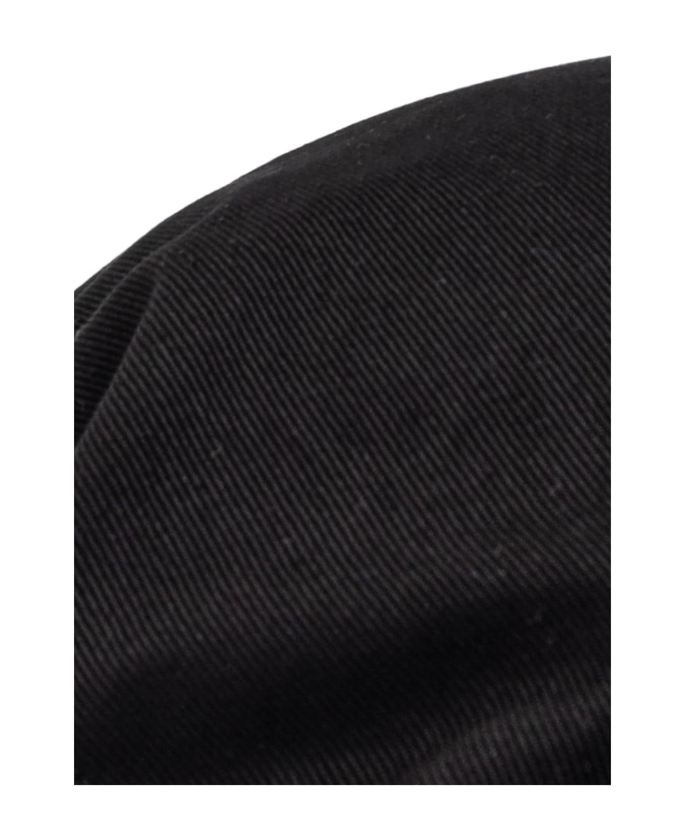 Dolce 
Gabbana Logo Plaque Flat Cap - Black