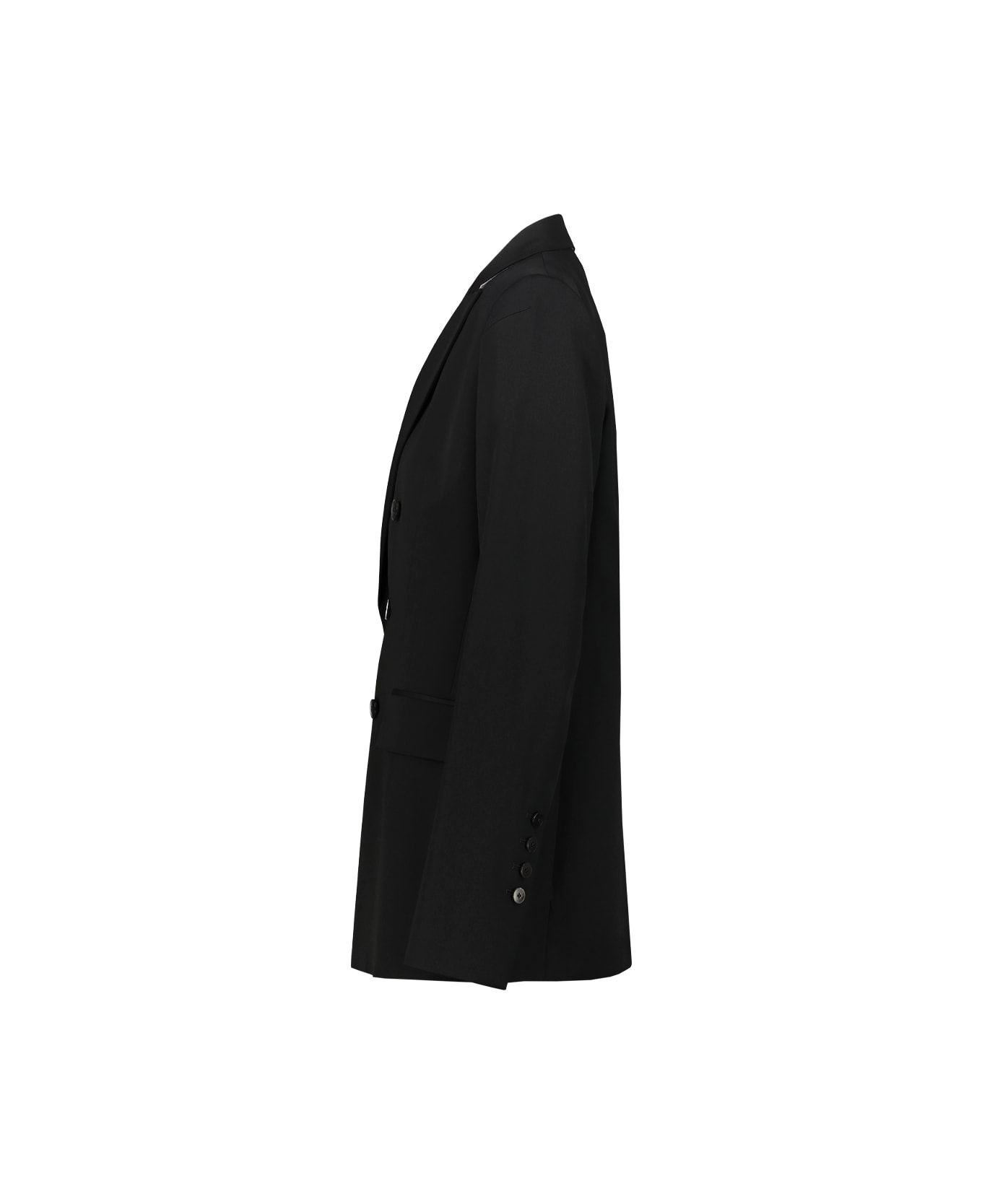 Sapio Double-breasted Blazer N44l - Black