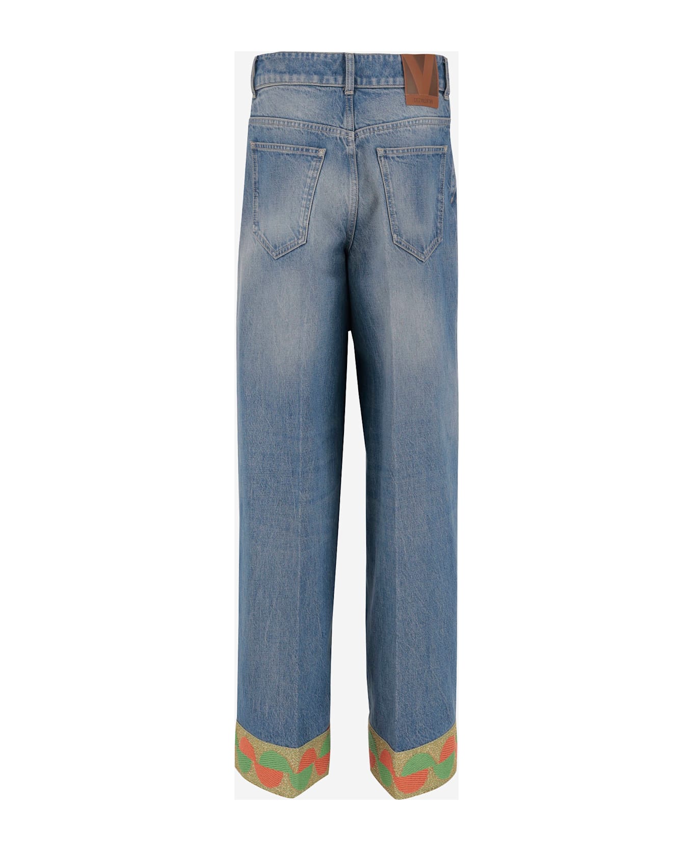 Valentino Cotton Denim Jeans - Denim