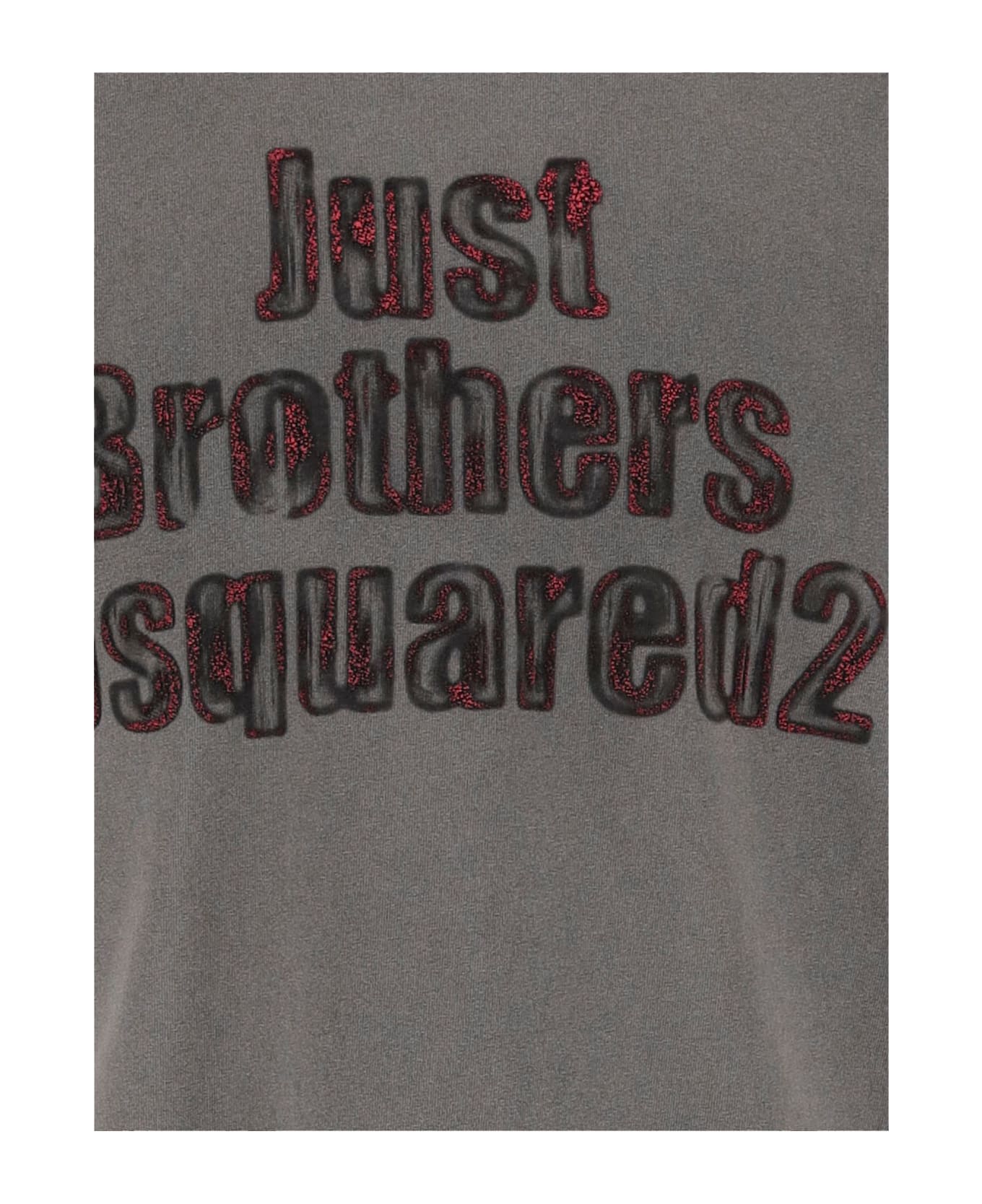 Dsquared2 Cotton T-shirt With Logo - Grey