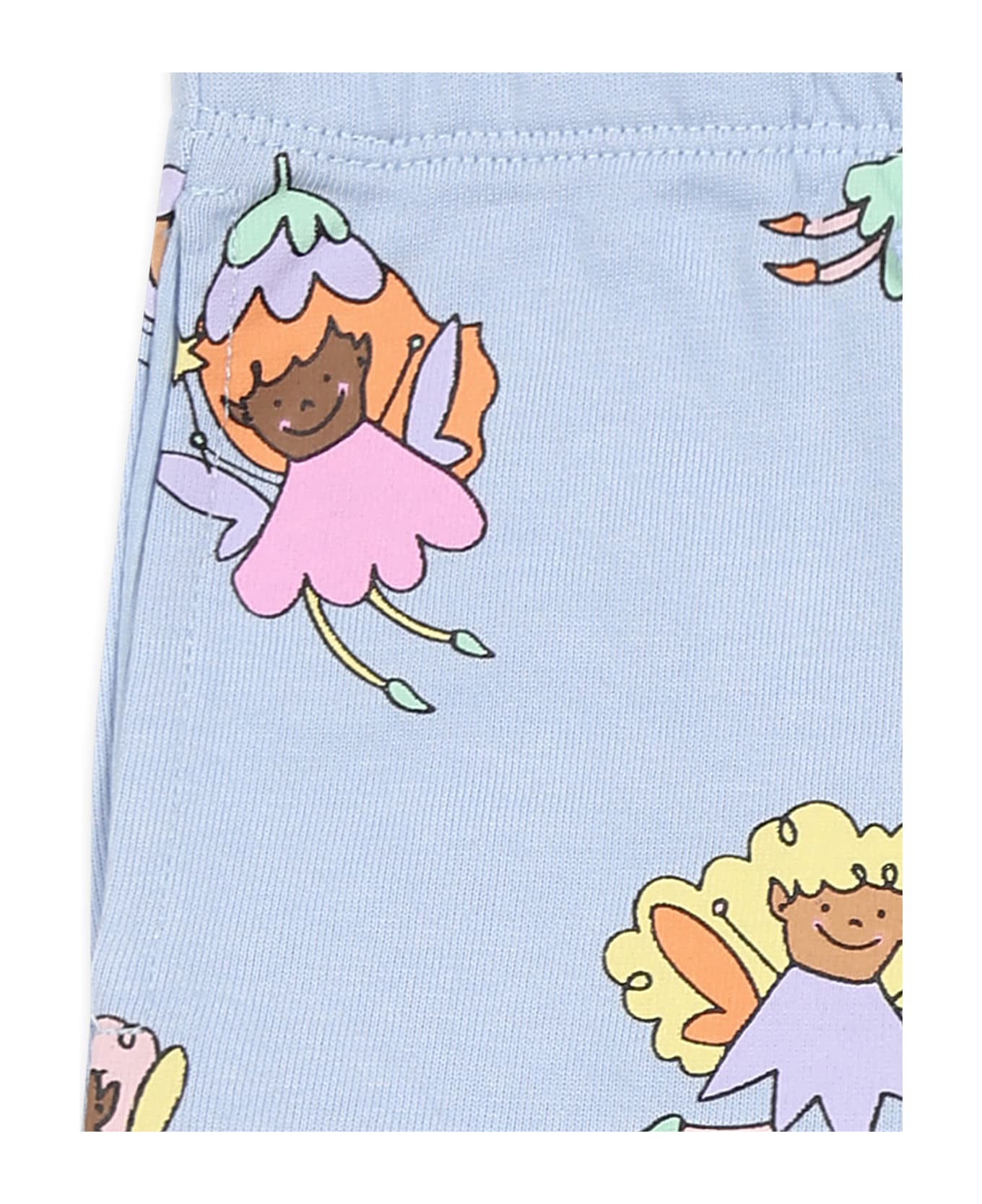 Stella McCartney Kids Light Blue Trousers For Baby Girl With Fairies - Light Blue