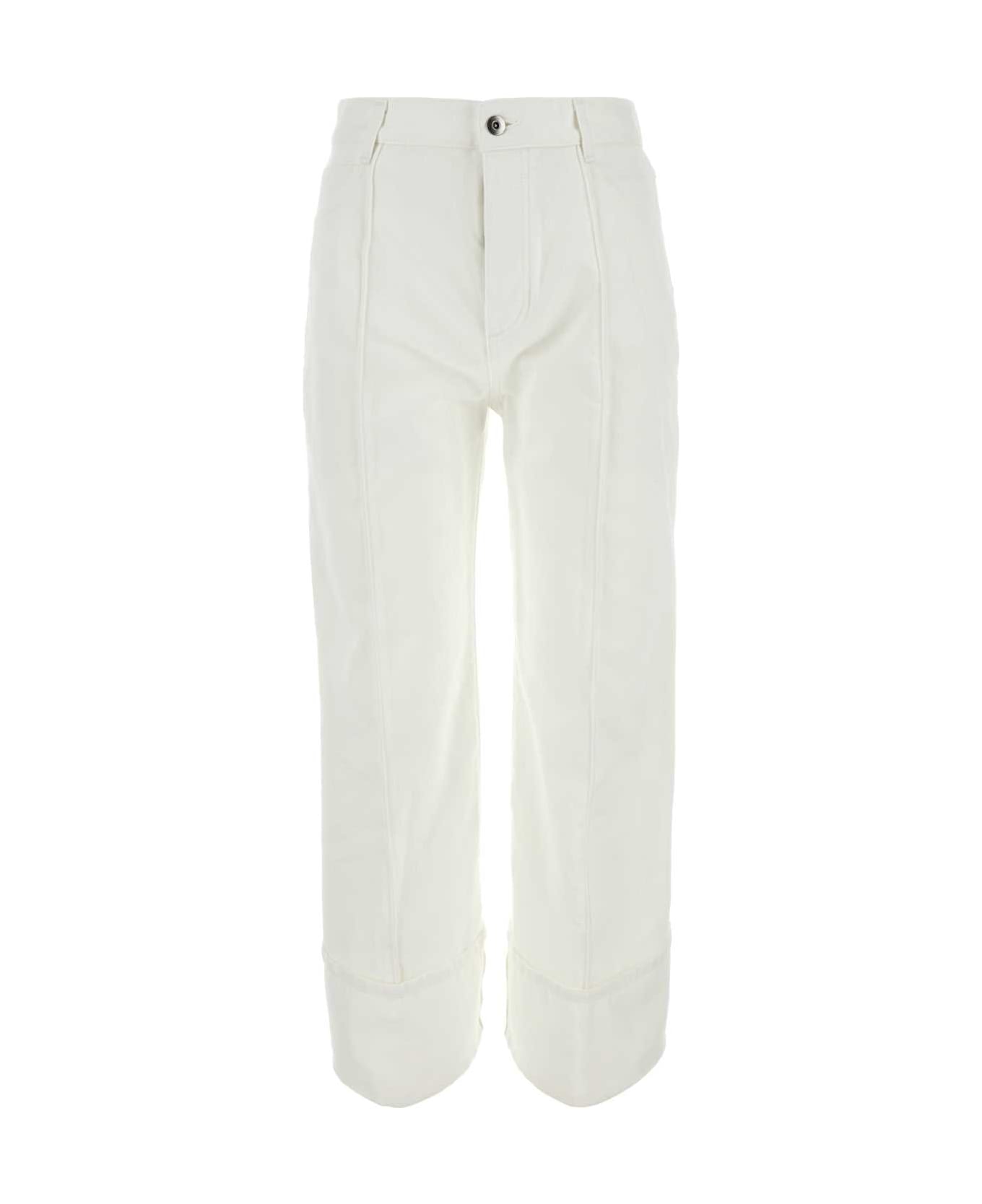 Bottega Veneta White Denim Jeans - WHITE