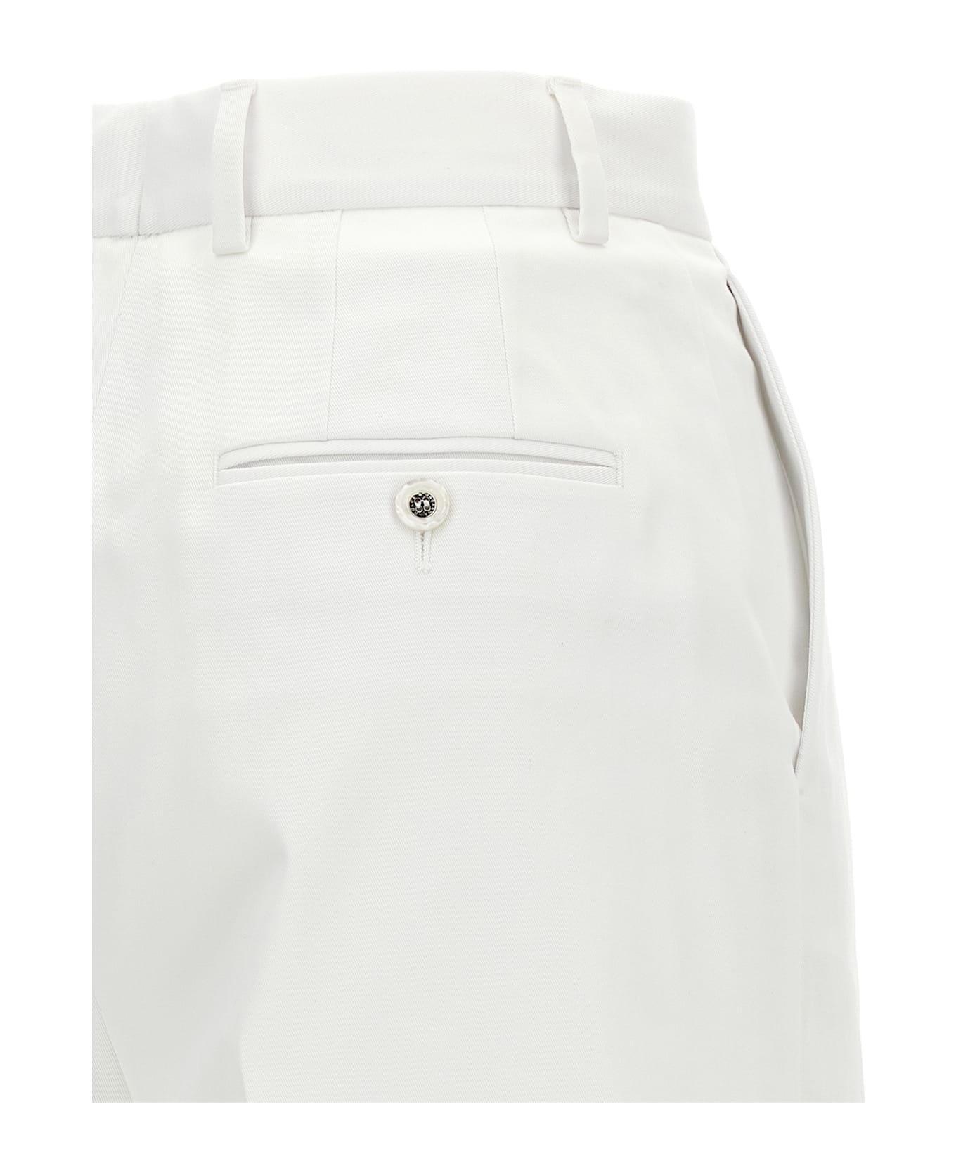 Dolce 
Gabbana High Waist Cotton Pants - White