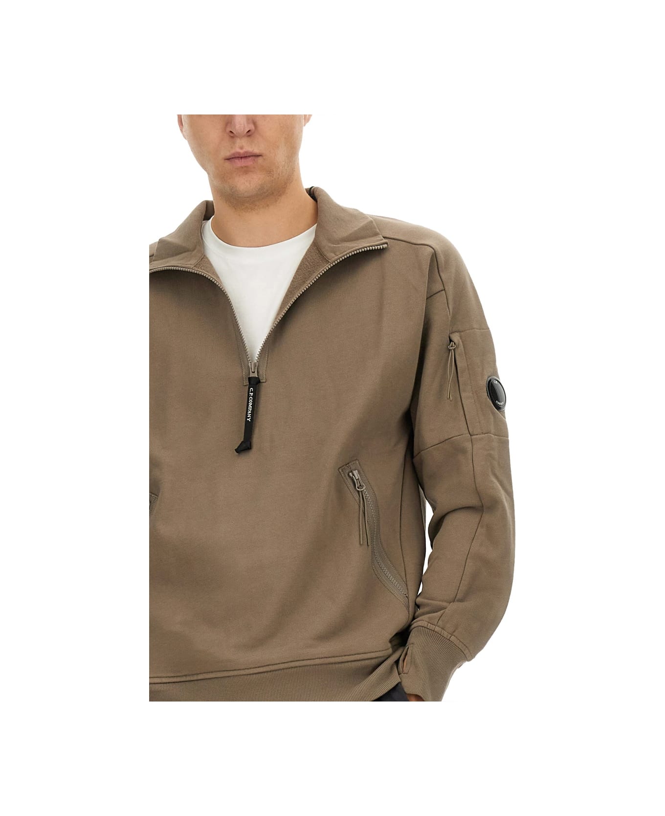 C.P. Company Sweatshirt With Logo - GREY