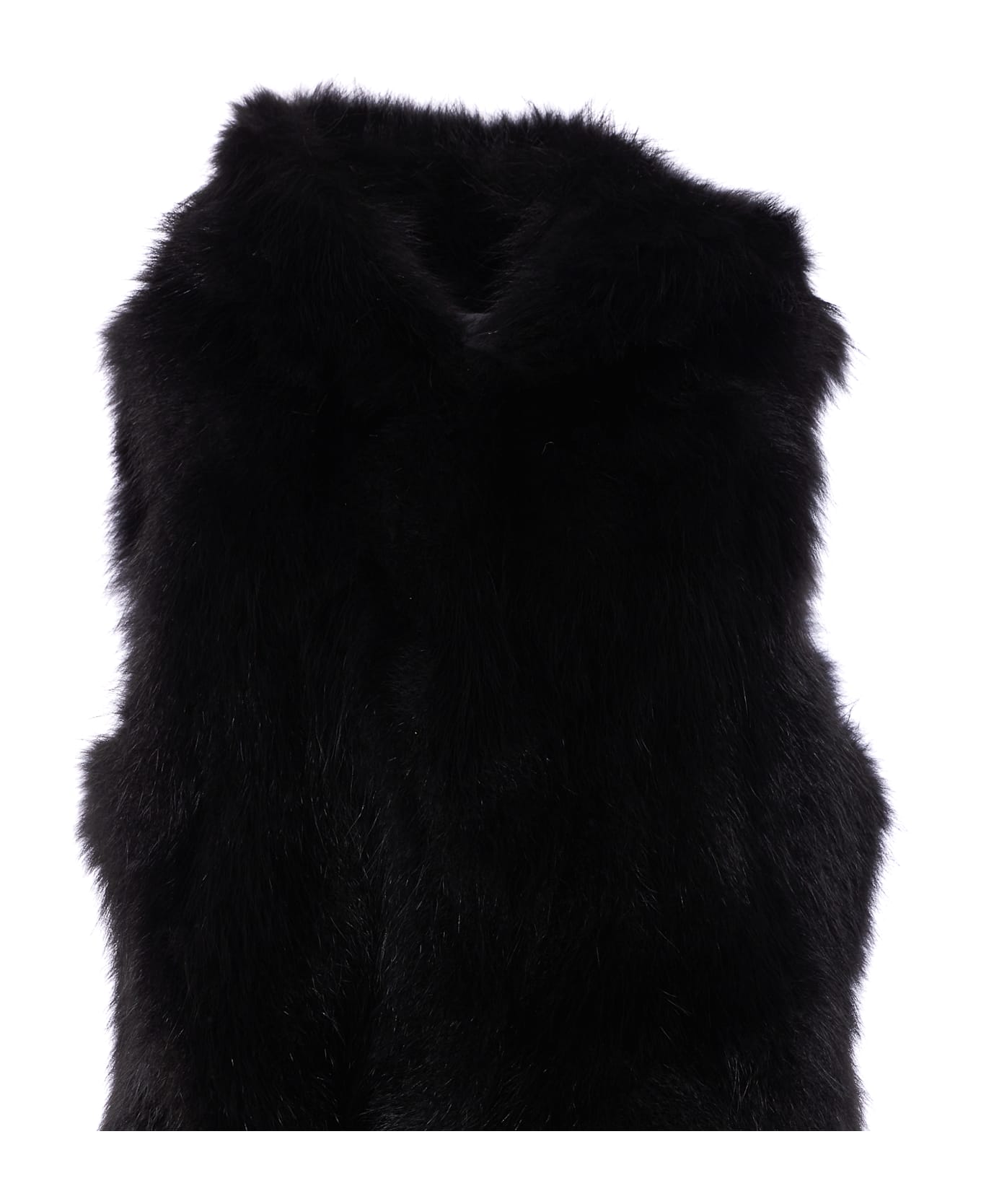Bully Fur Vest - Black