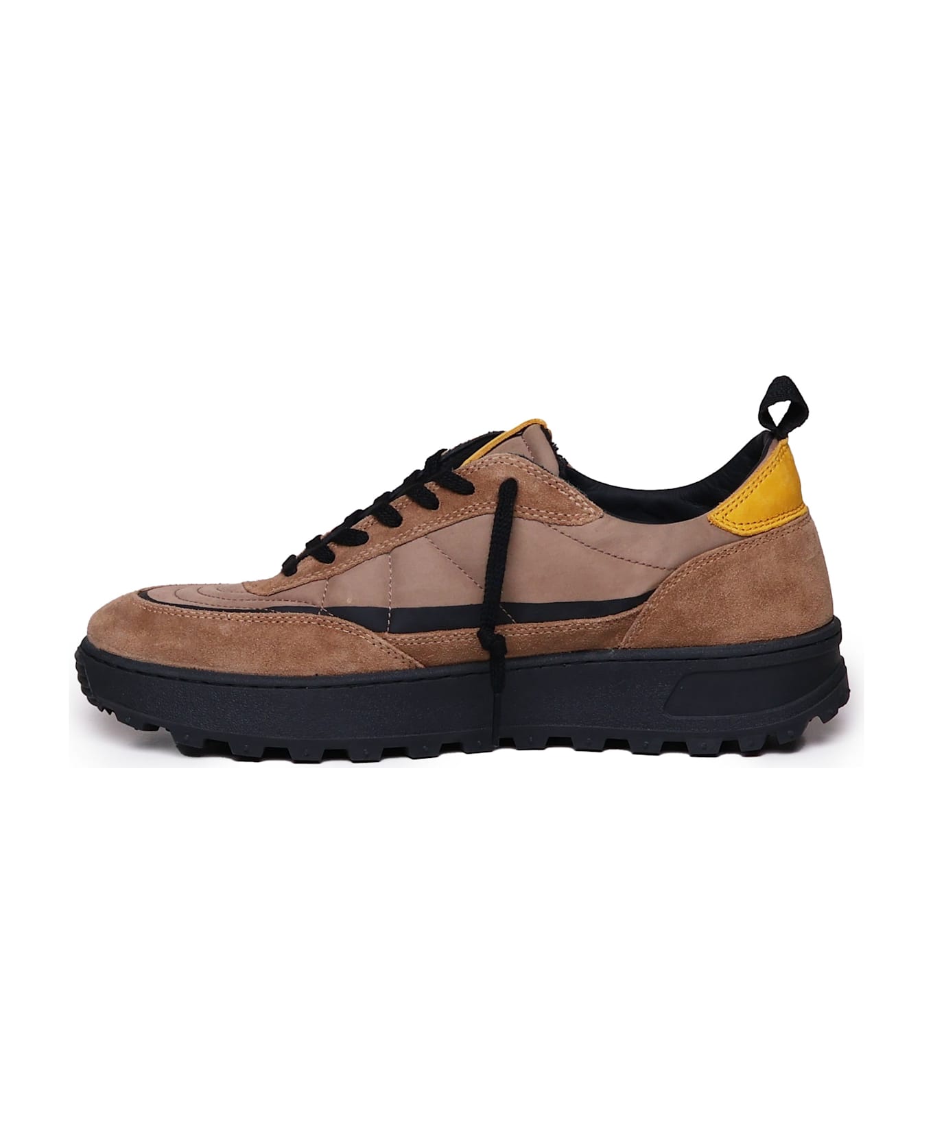 D.A.T.E. Kdue Outdoor Sneakers - BROWN, black