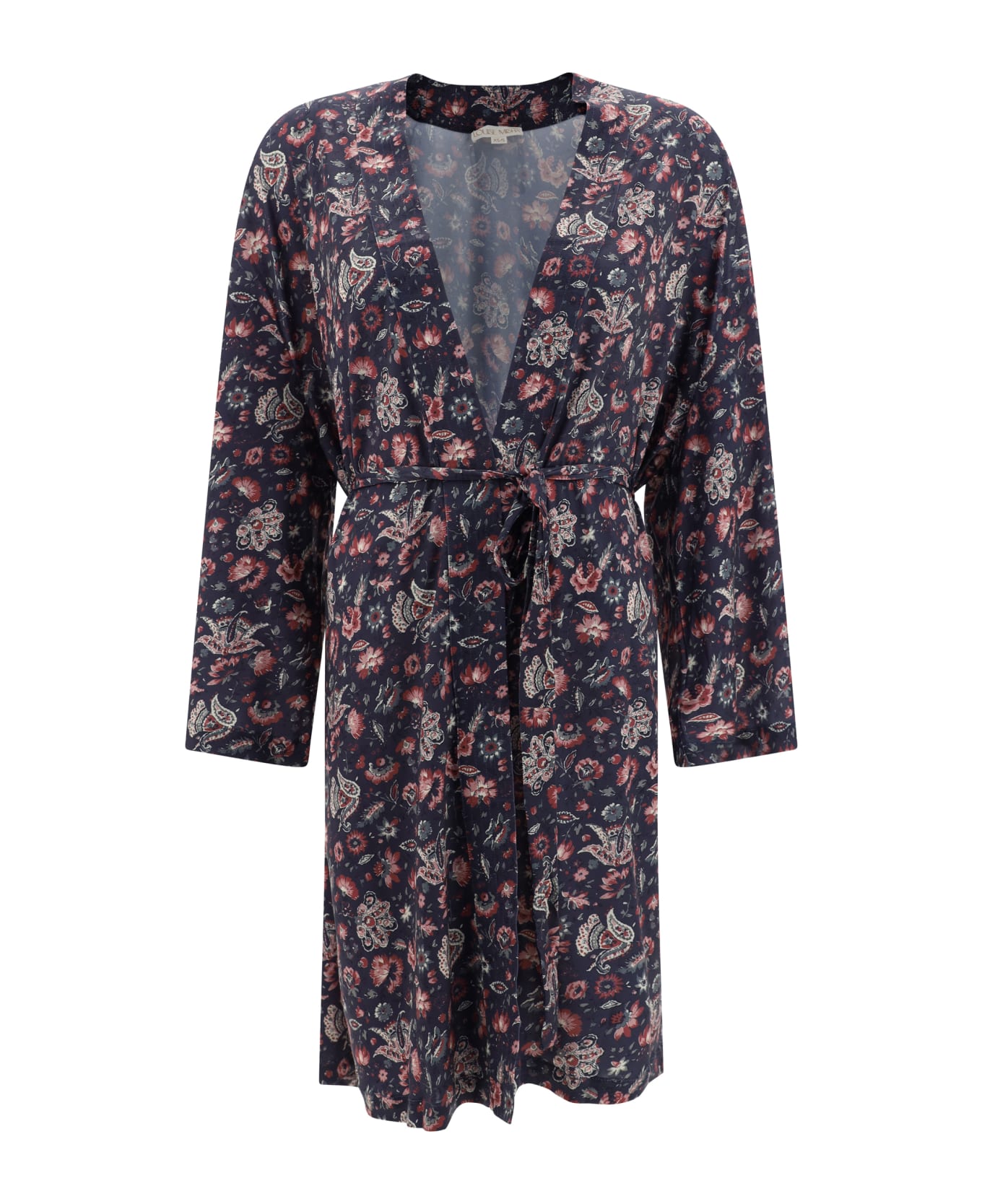 Louise Misha Kimono Dress - Midnight Flowers Fields