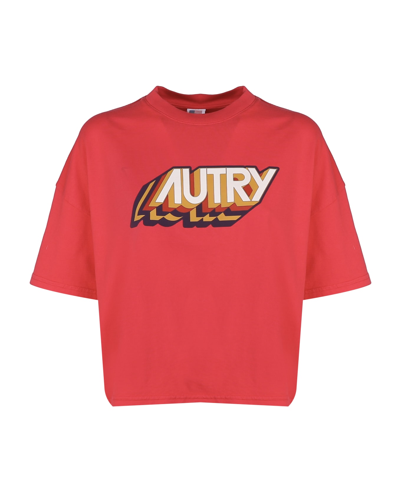 Autry T-shirt In Fuxia Cotton - fuxia