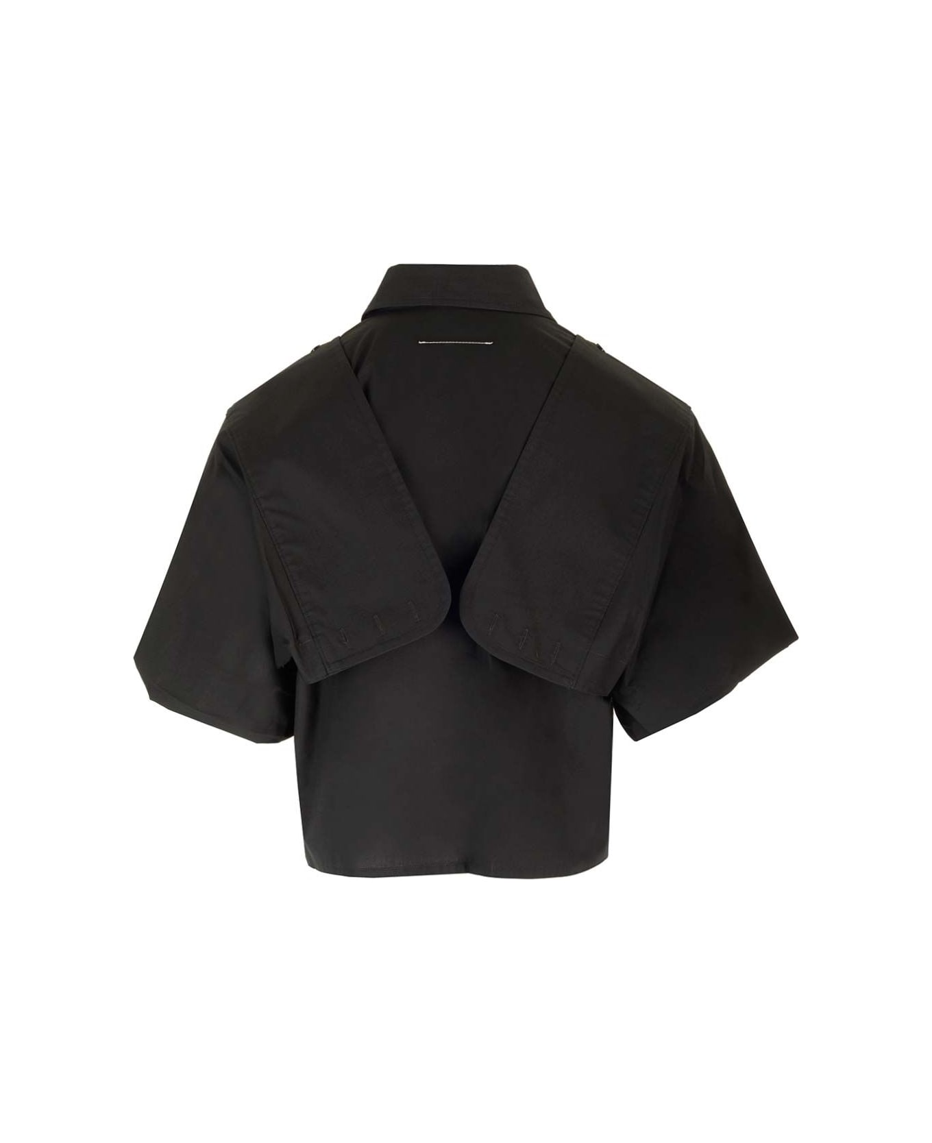 MM6 Maison Margiela Boxy Fit Shirt - Black