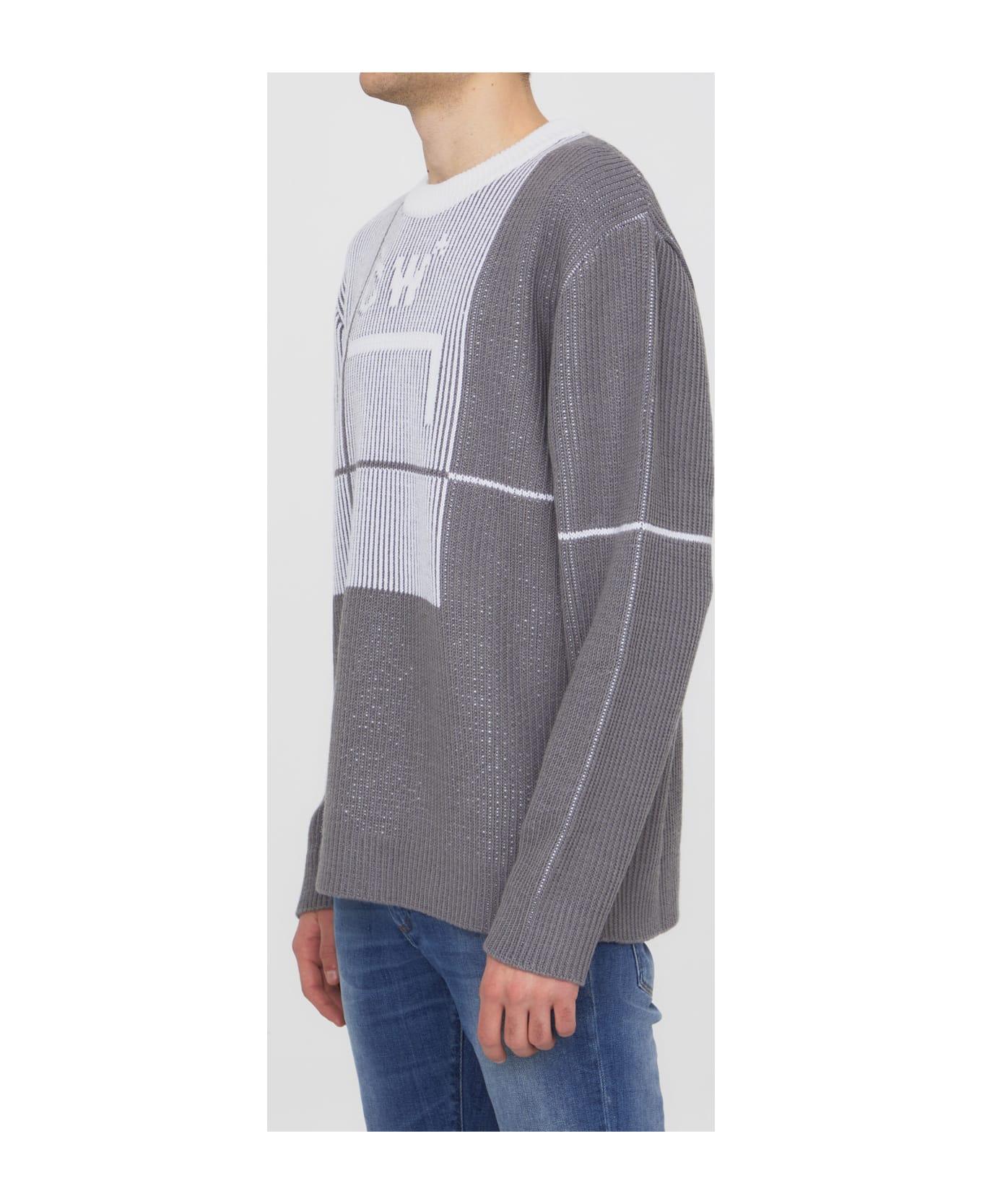 A-COLD-WALL Grid Sweater - GREY
