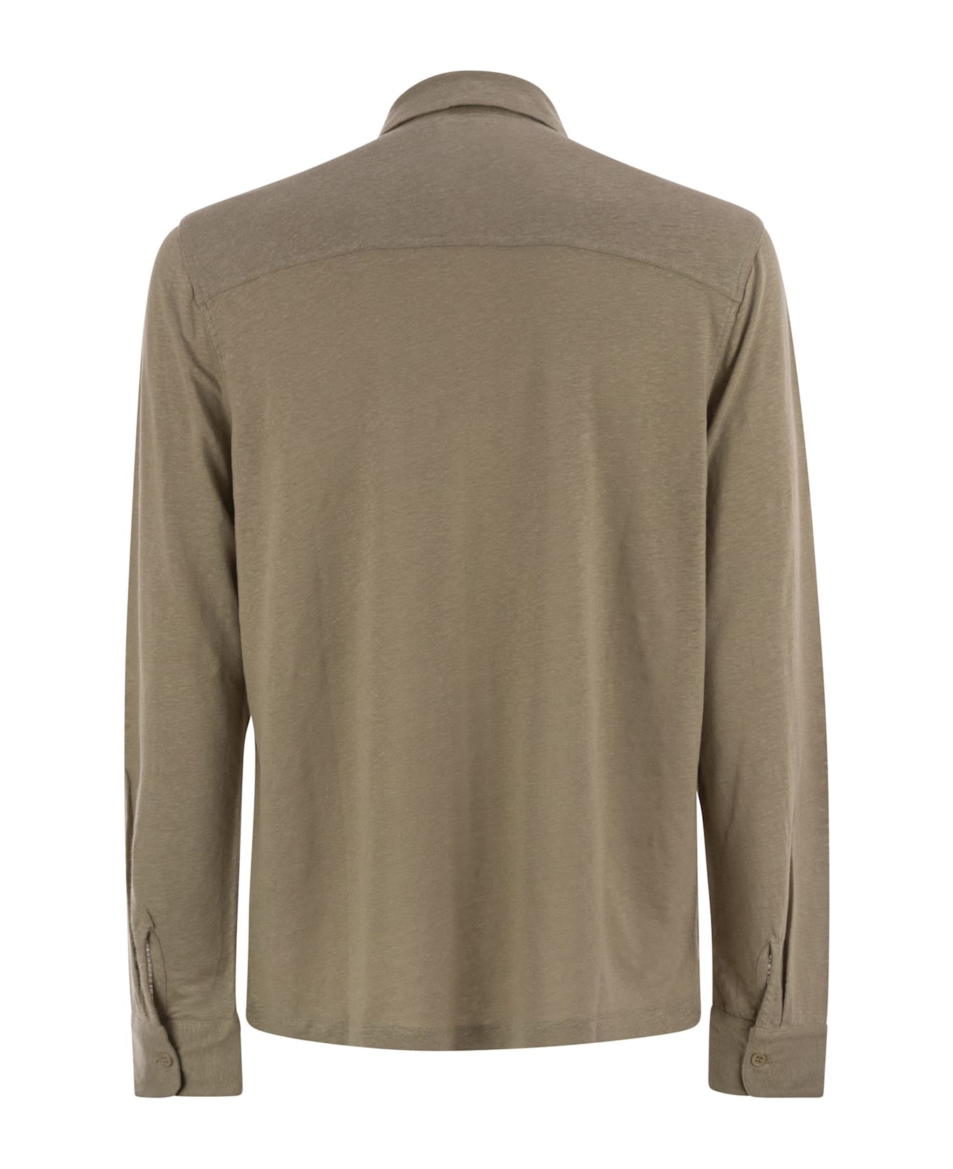 Majestic Filatures Linen Long-sleeved Shirt - Sand